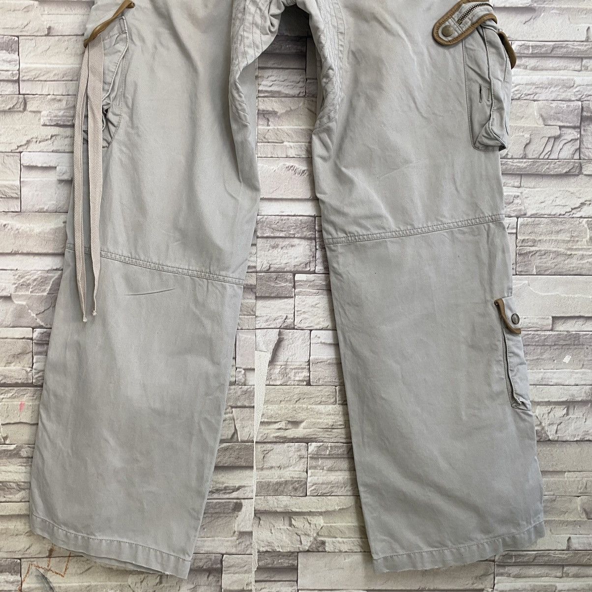 Japanese Brand PRIGS Japan Cargo Pants Leather Trimmed Multi Pocket Size US 35 - 16 Thumbnail