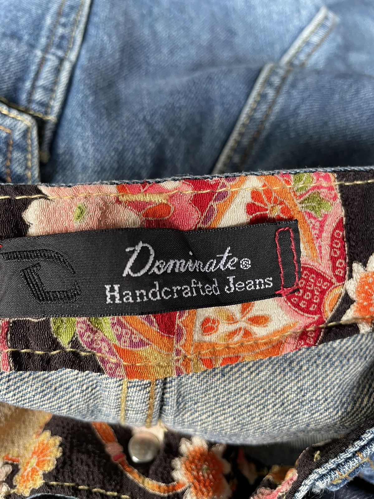 Japanese Brand DOMINATE Japanese Brand Distressed Denim Patchwork Jeans Size US 35 - 12 Thumbnail