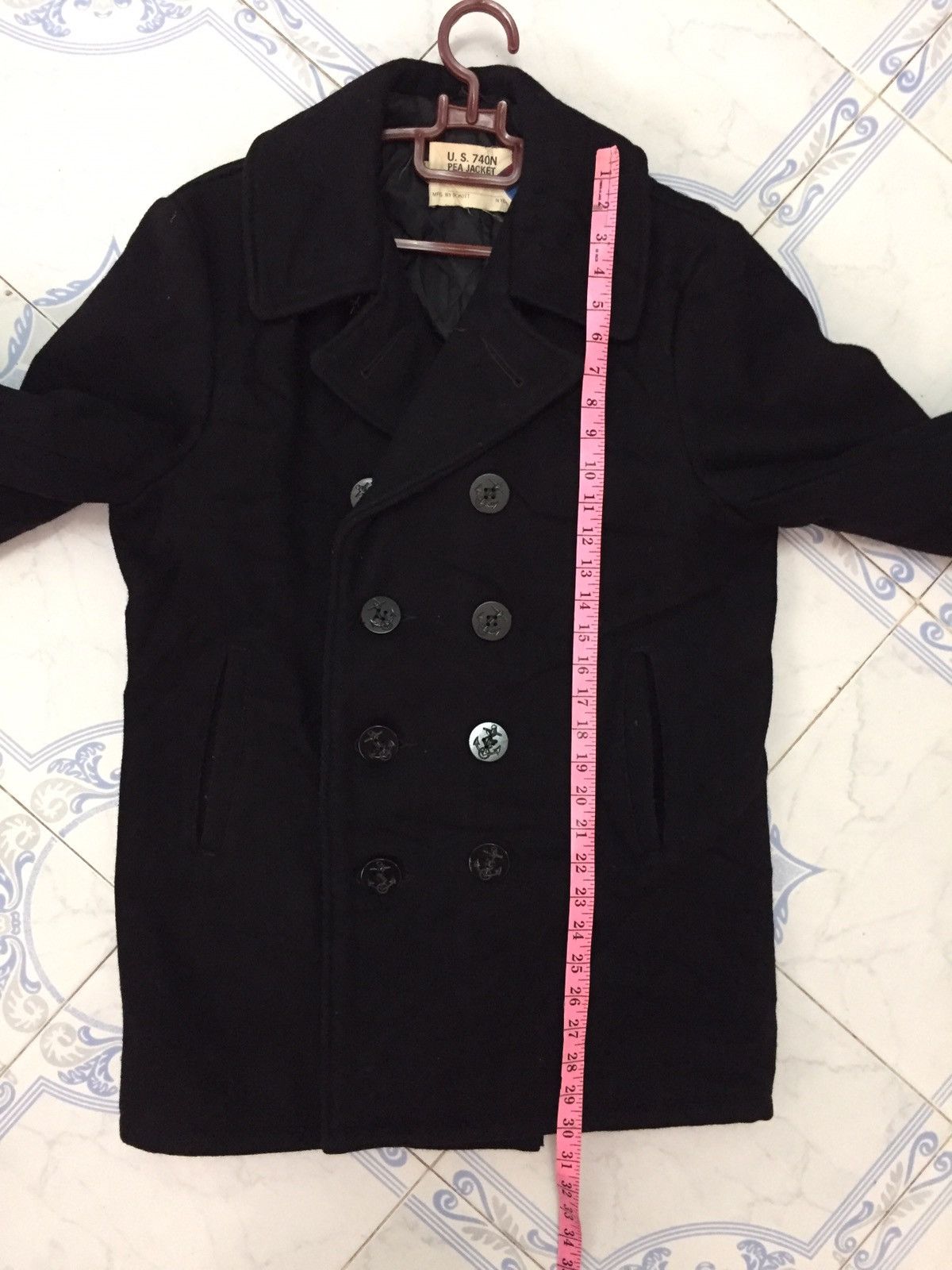 Schott Vtg U.S.740N Pea Jacket by Schott Made in Usa Size US M / EU 48-50 / 2 - 15 Thumbnail