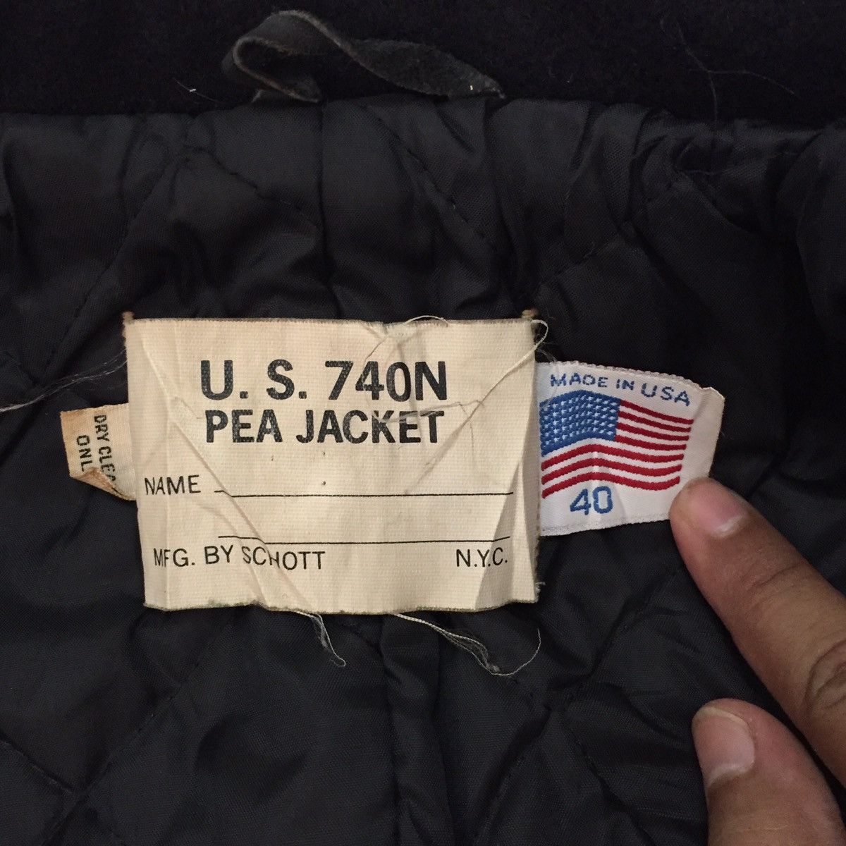 Schott Vtg U.S.740N Pea Jacket by Schott Made in Usa Size US M / EU 48-50 / 2 - 13 Thumbnail