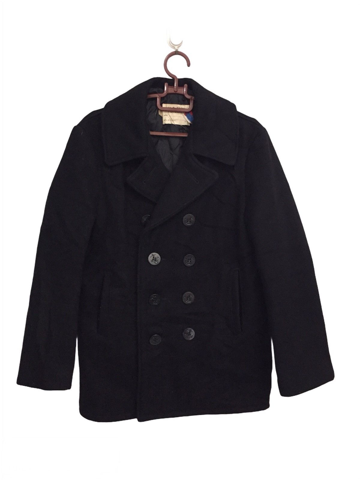 Schott Vtg U.S.740N Pea Jacket by Schott Made in Usa Size US M / EU 48-50 / 2 - 1 Thumbnail