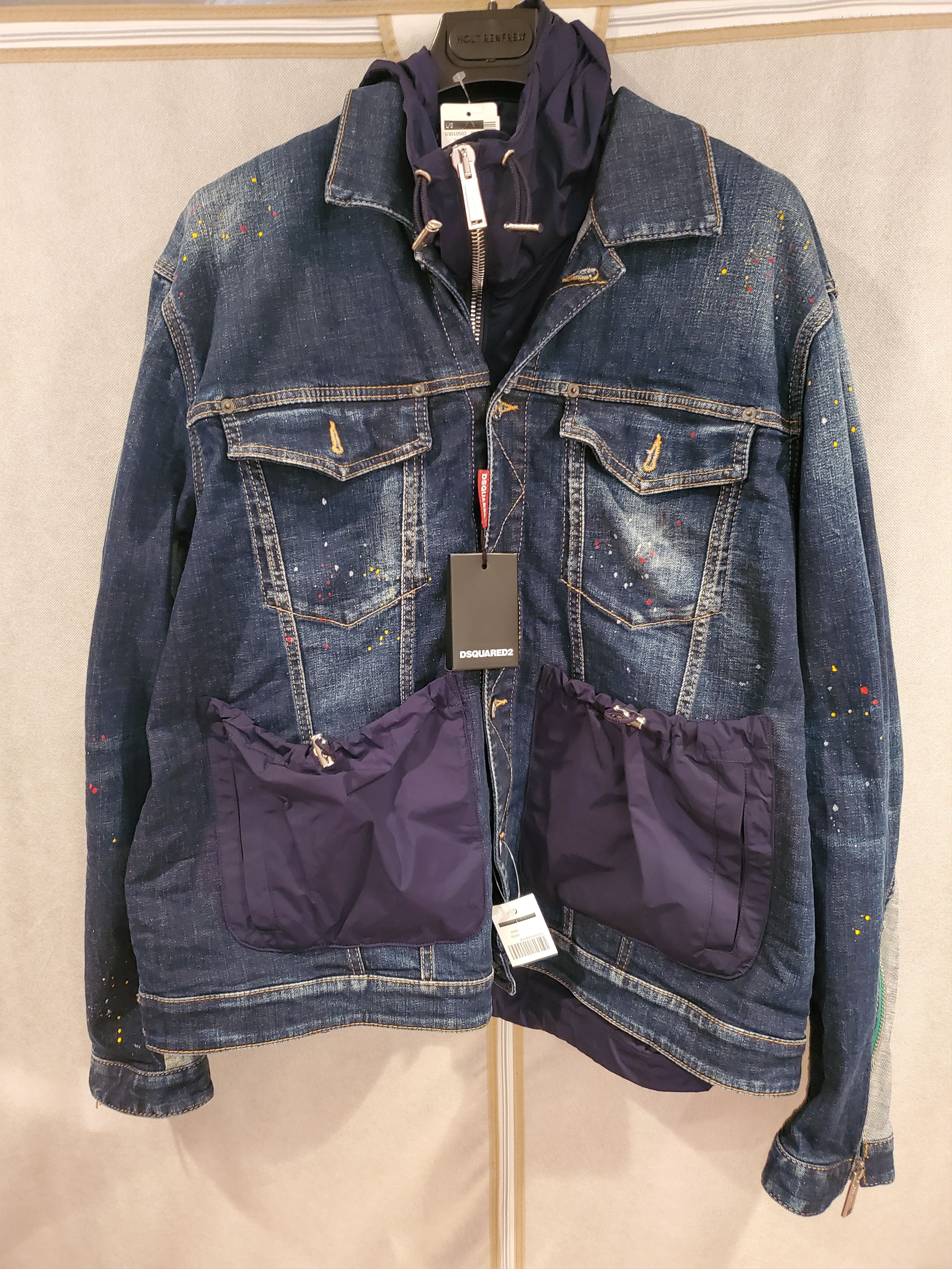 Dsquared2 2-in-1 Hybrid Techno Dan Jacket Size US L / EU 52-54 / 3 - 4 Thumbnail