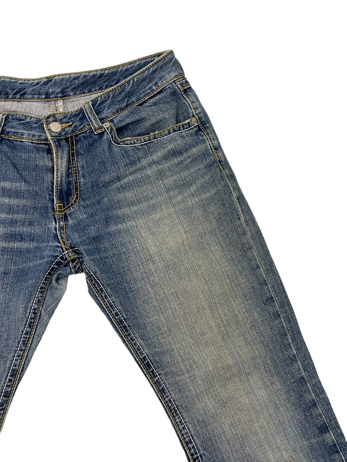 Japanese Brand Flare Jeans Scoopman Boot Cut Low Rise Clawmark Denim 2🟦4 Size US 31 - 18 Thumbnail