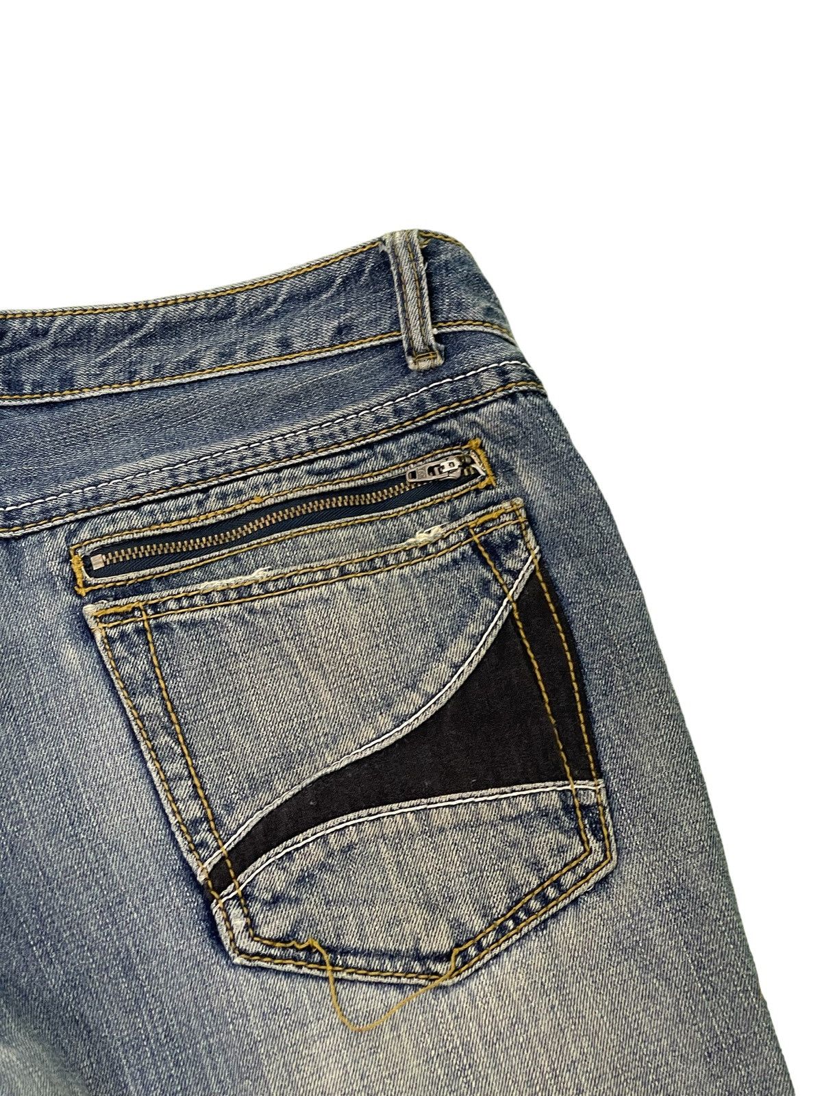 Japanese Brand Flare Jeans Scoopman Boot Cut Low Rise Clawmark Denim 2🟦4 Size US 31 - 9 Thumbnail