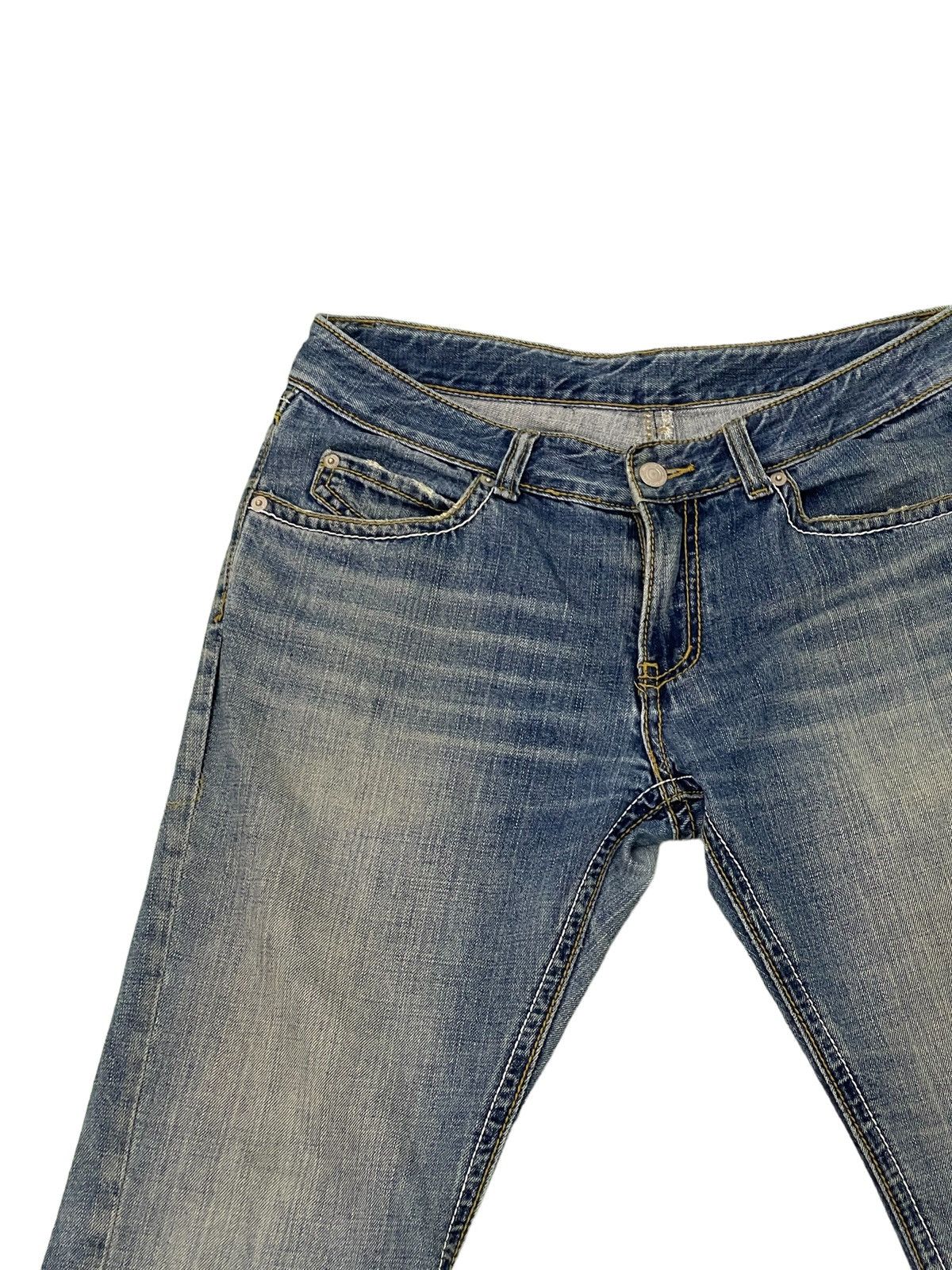 Japanese Brand Flare Jeans Scoopman Boot Cut Low Rise Clawmark Denim 2🟦4 Size US 31 - 17 Thumbnail