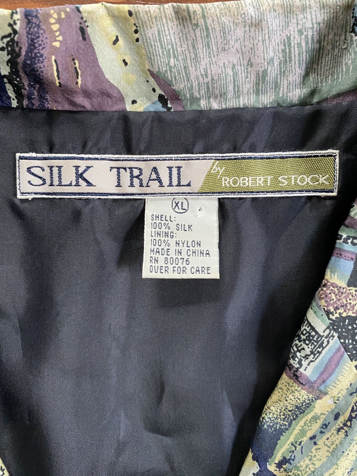 Robert Stock Vintage 80’s Robert Stock Silk Abstract Waistcoat Vest Size US XL / EU 56 / 4 - 3 Thumbnail