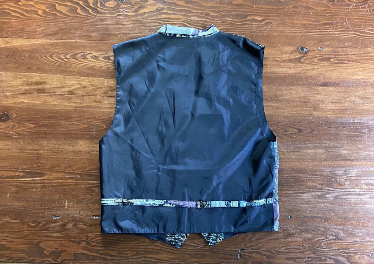 Robert Stock Vintage 80’s Robert Stock Silk Abstract Waistcoat Vest Size US XL / EU 56 / 4 - 6 Thumbnail