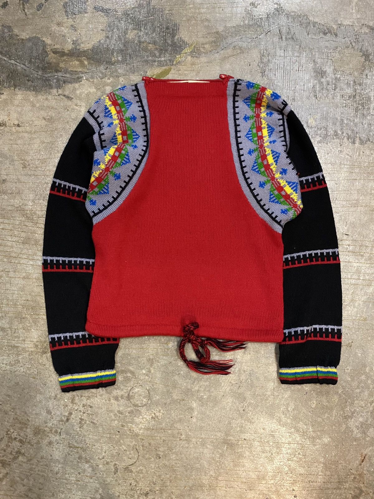 Kansai Yamamoto 70s Kansai Yamamoto Native batwing crop knit Size S / US 4 / IT 40 - 3 Thumbnail