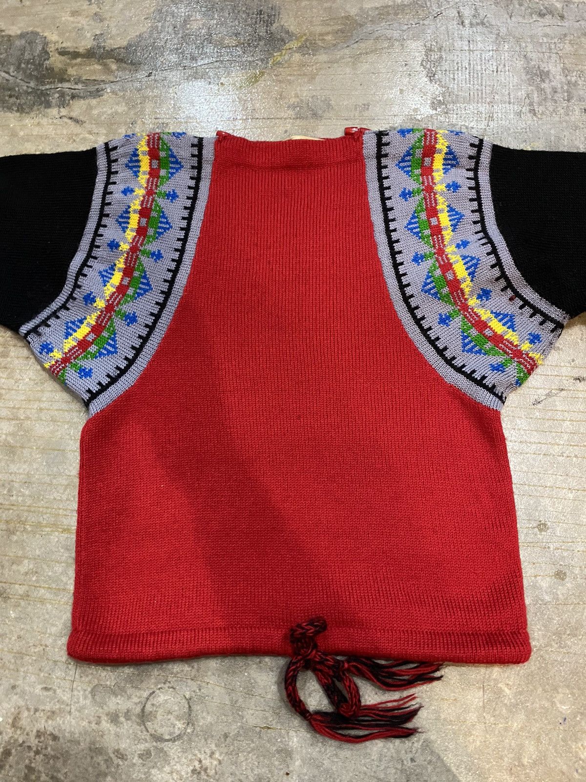 Kansai Yamamoto 70s Kansai Yamamoto Native batwing crop knit Size S / US 4 / IT 40 - 6 Thumbnail