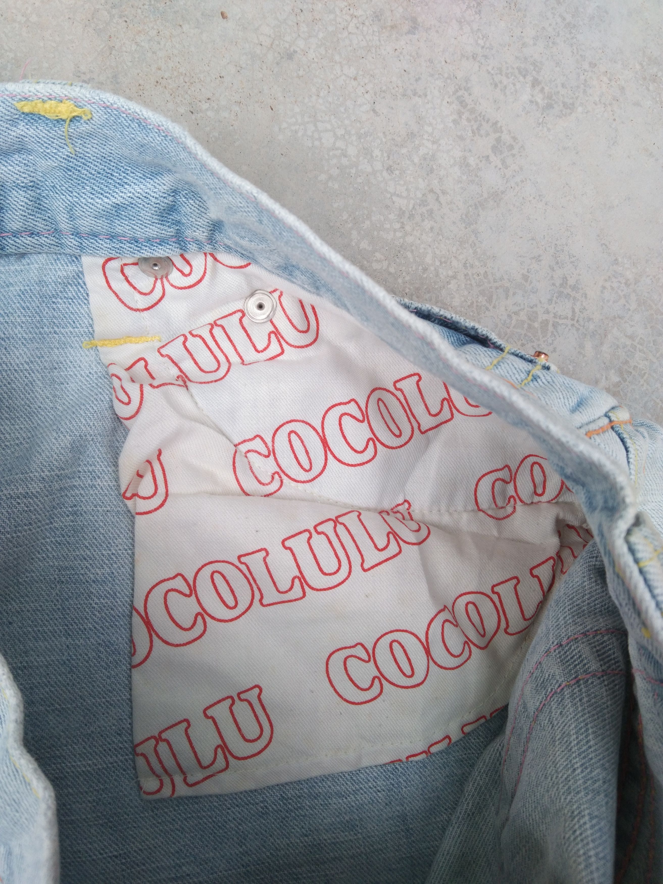 Japanese Brand Vintage Japanese CocoLulu Big Logo Straight Leg Jeans 31x29 Size US 31 - 9 Thumbnail