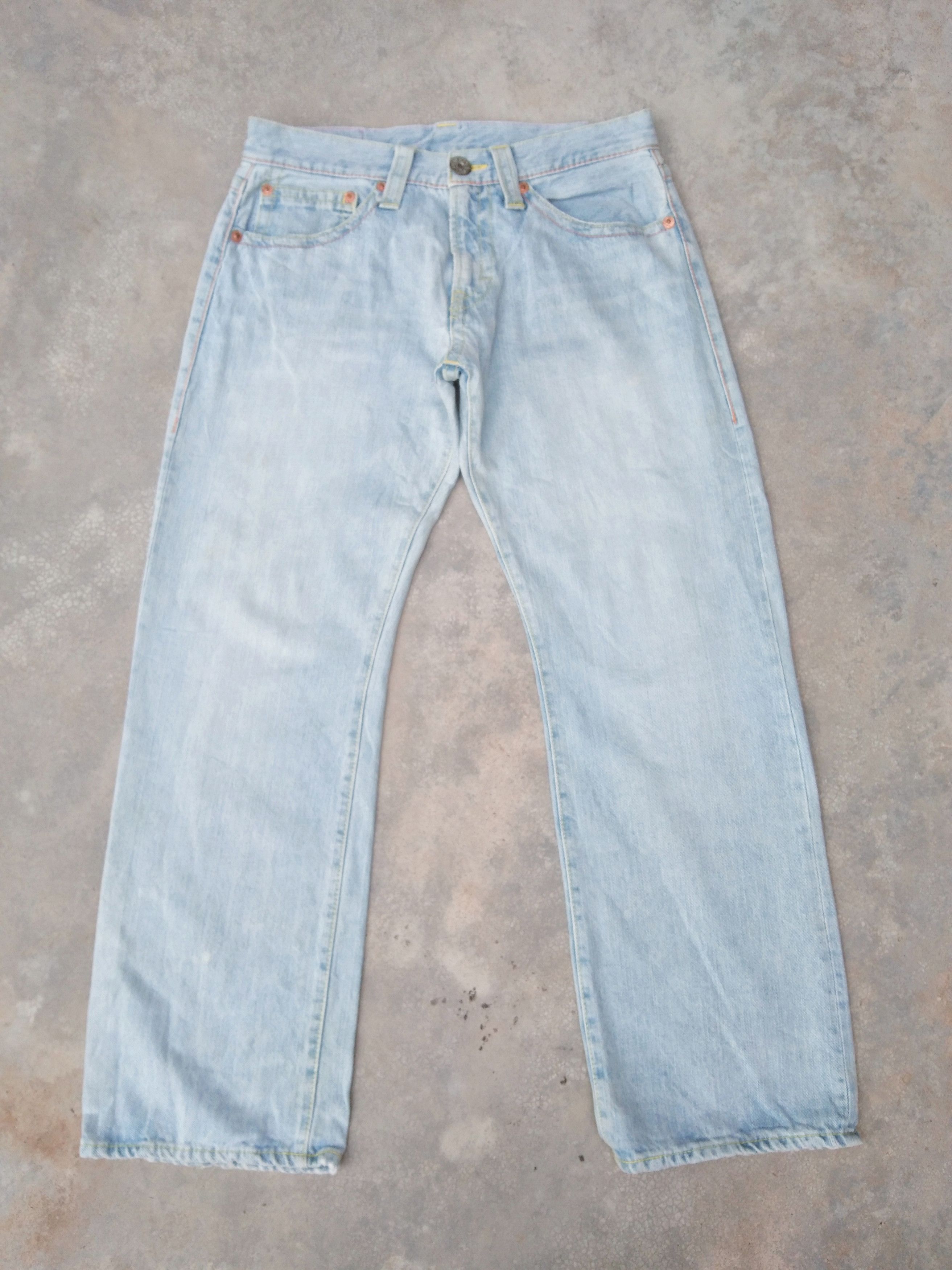 Japanese Brand Vintage Japanese CocoLulu Big Logo Straight Leg Jeans 31x29 Size US 31 - 2 Thumbnail