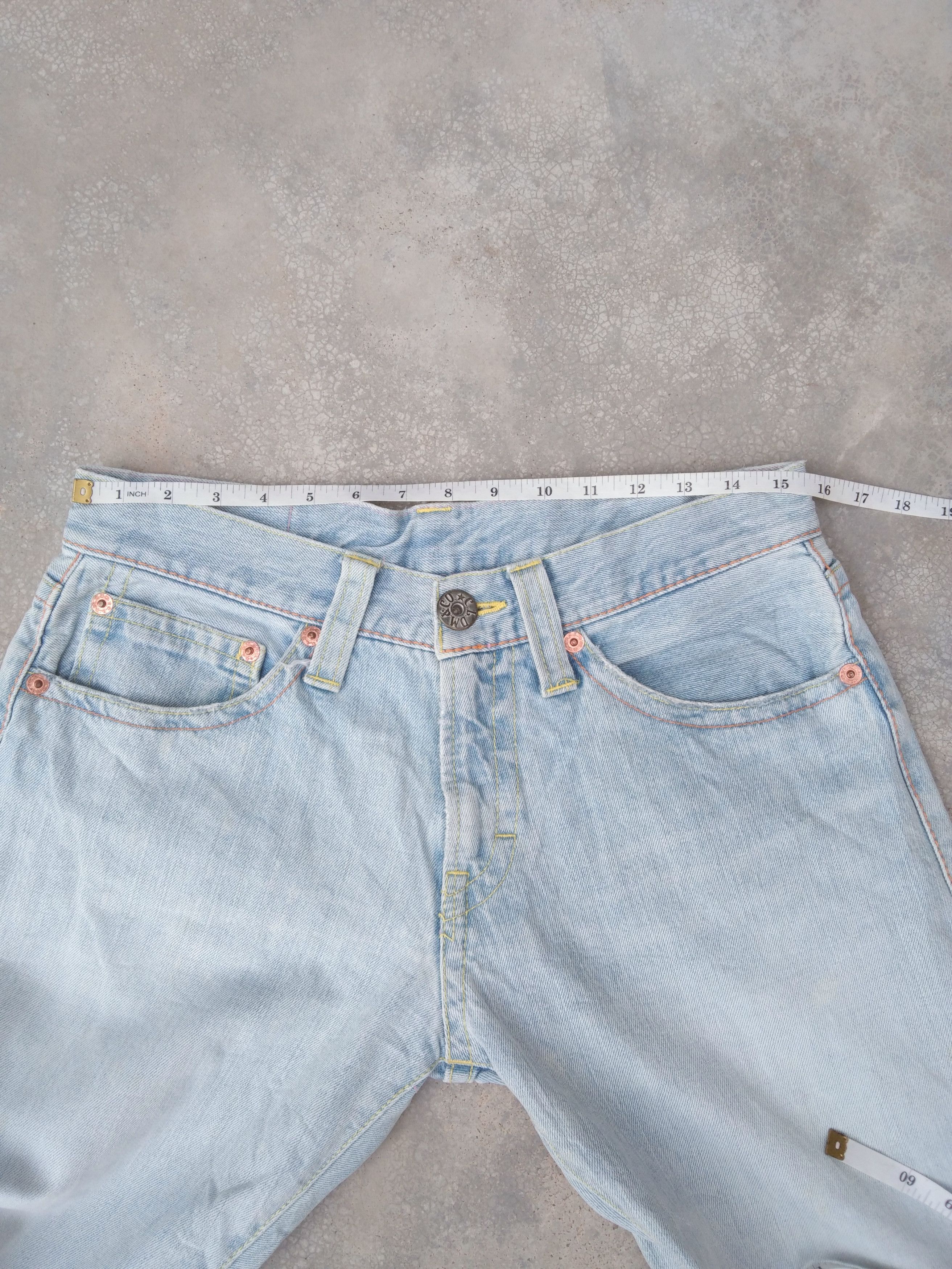 Japanese Brand Vintage Japanese CocoLulu Big Logo Straight Leg Jeans 31x29 Size US 31 - 4 Thumbnail