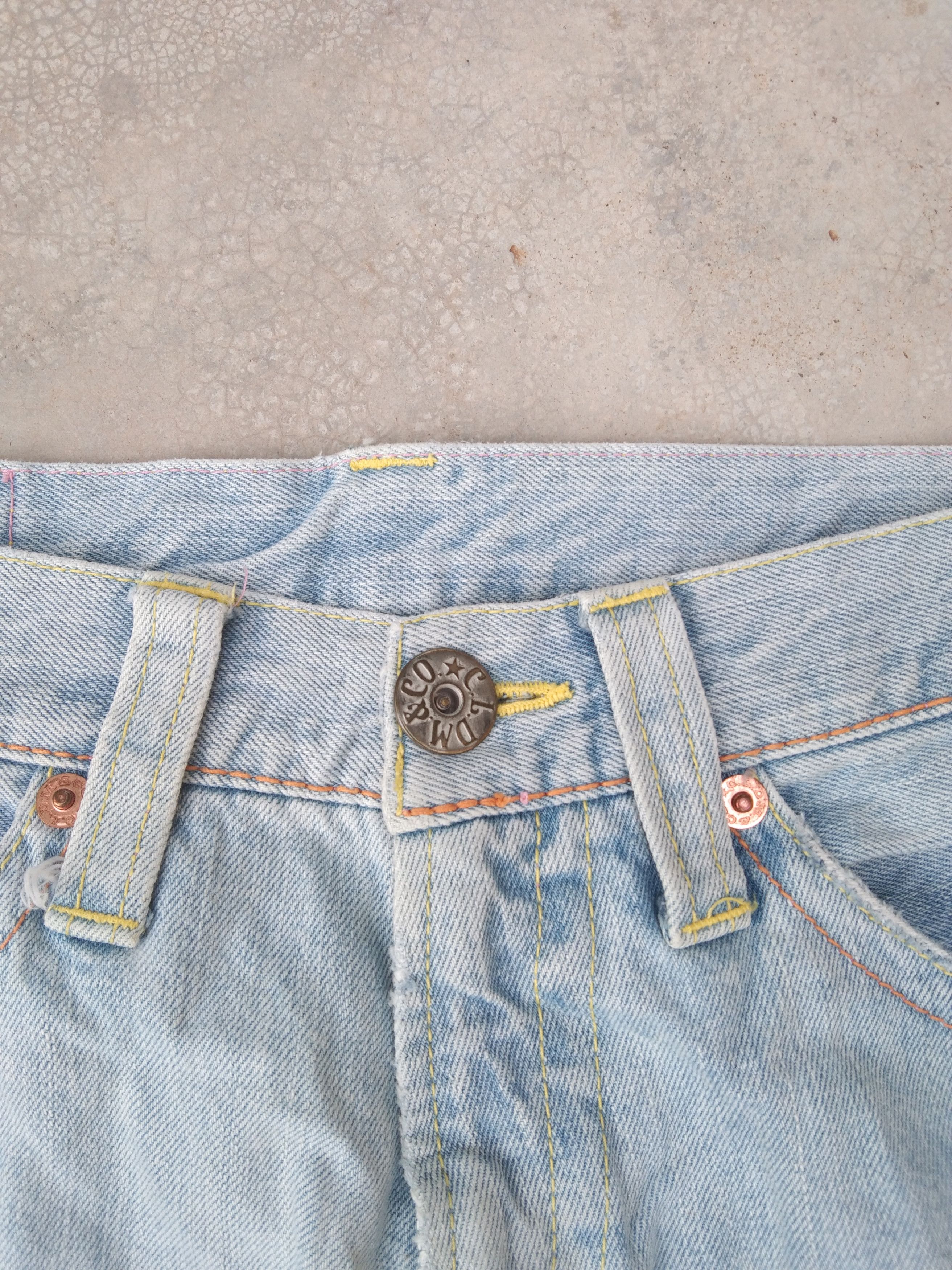 Japanese Brand Vintage Japanese CocoLulu Big Logo Straight Leg Jeans 31x29 Size US 31 - 5 Thumbnail