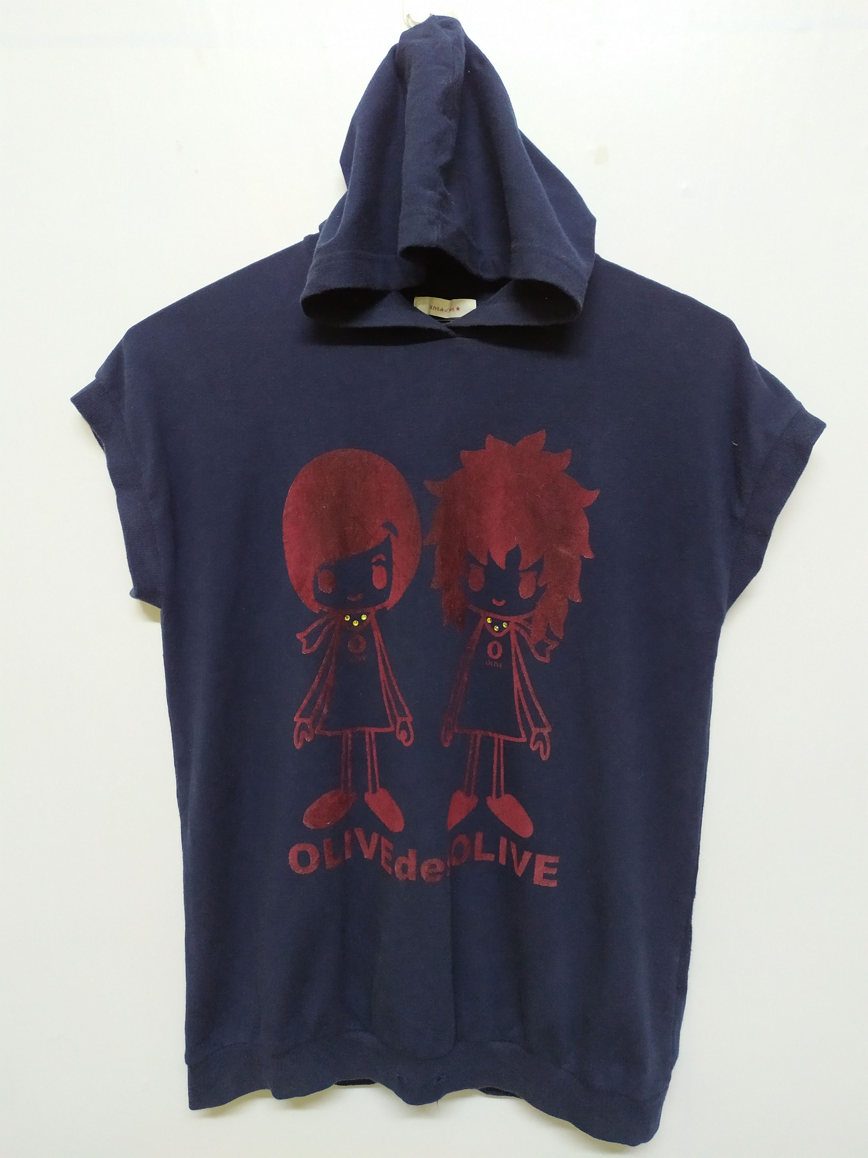 Japanese Brand × Vintage OliveDesOlive Sleeveless Hooded Shirt Size US M / EU 48-50 / 2 - 1 Thumbnail