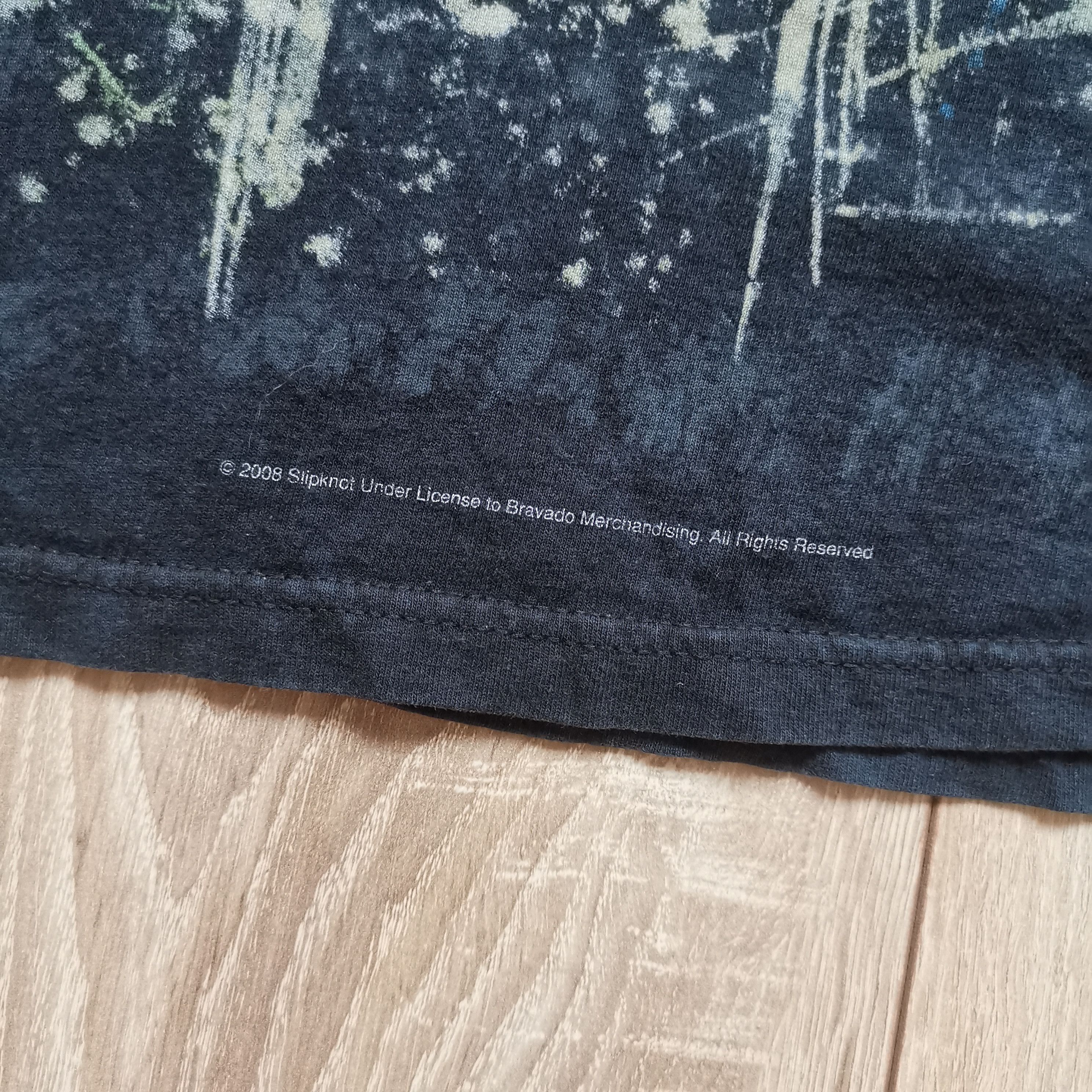 Band Tees Slipknot 2008 Vintage Fruit of The Loom Band Tee Merch Size US L / EU 52-54 / 3 - 3 Thumbnail