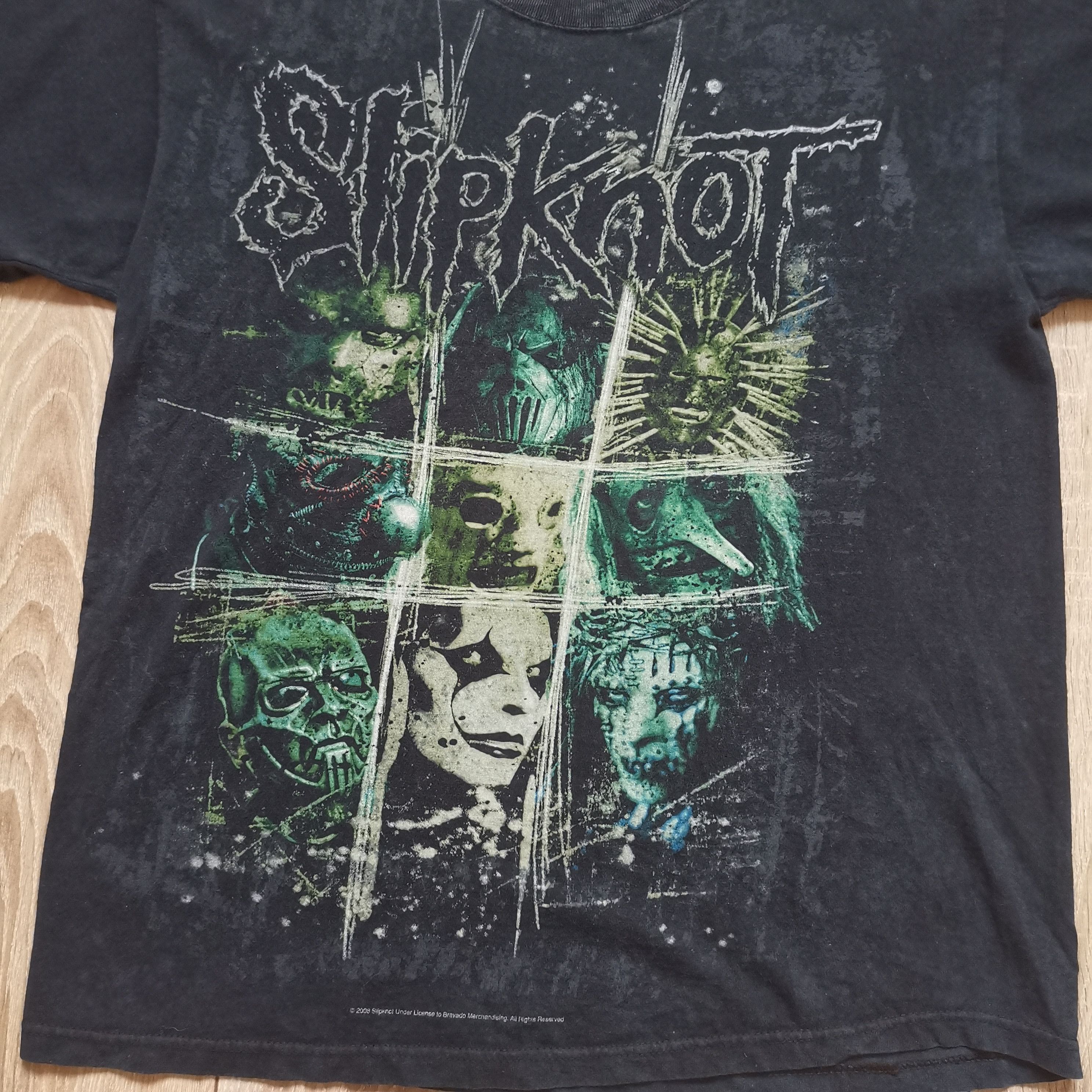 Band Tees Slipknot 2008 Vintage Fruit of The Loom Band Tee Merch Size US L / EU 52-54 / 3 - 2 Thumbnail