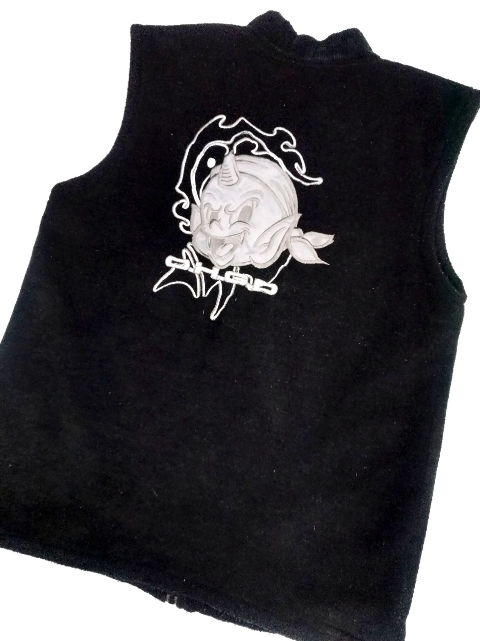 Designer × Japanese Brand RARE! ONE HORN GHOST DEVIL BIG LOGO SUKAJAN VEST Size US L / EU 52-54 / 3 - 6 Thumbnail