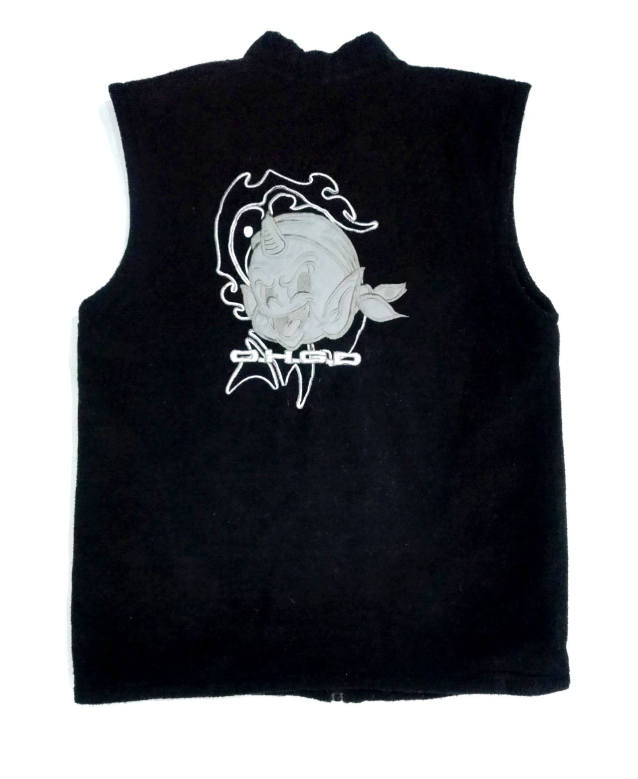 Designer × Japanese Brand RARE! ONE HORN GHOST DEVIL BIG LOGO SUKAJAN VEST Size US L / EU 52-54 / 3 - 1 Thumbnail