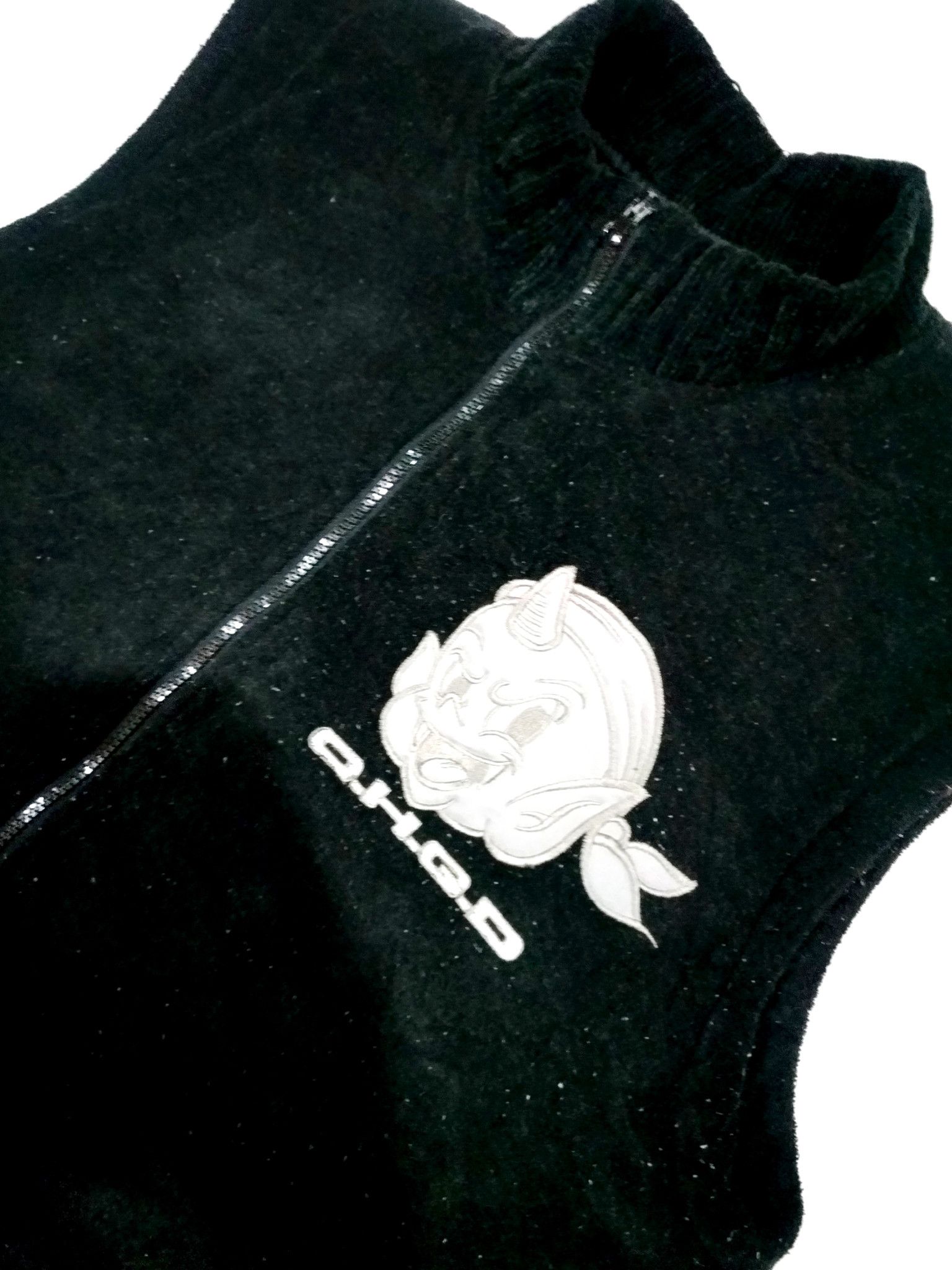 Designer × Japanese Brand RARE! ONE HORN GHOST DEVIL BIG LOGO SUKAJAN VEST Size US L / EU 52-54 / 3 - 4 Thumbnail