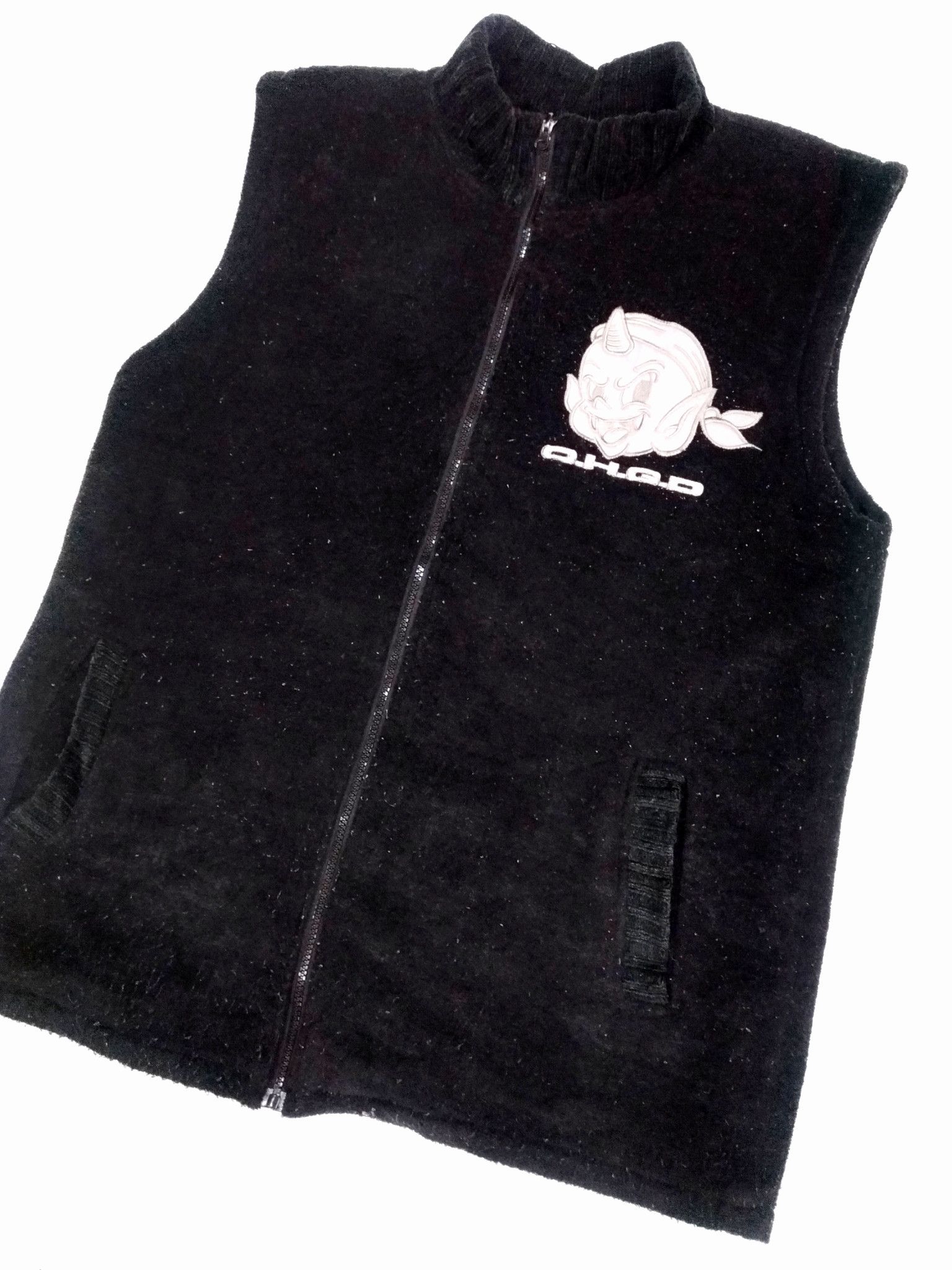 Designer × Japanese Brand RARE! ONE HORN GHOST DEVIL BIG LOGO SUKAJAN VEST Size US L / EU 52-54 / 3 - 3 Thumbnail