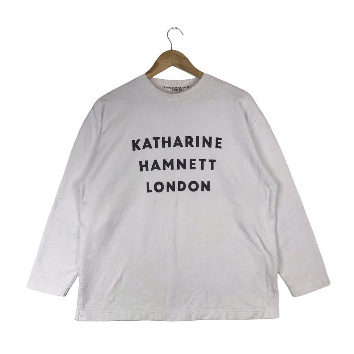 Katharine Hamnett London Katharine Hamnett London Spell Out Long Sleeve Jumper Size US M / EU 48-50 / 2 - 1 Thumbnail