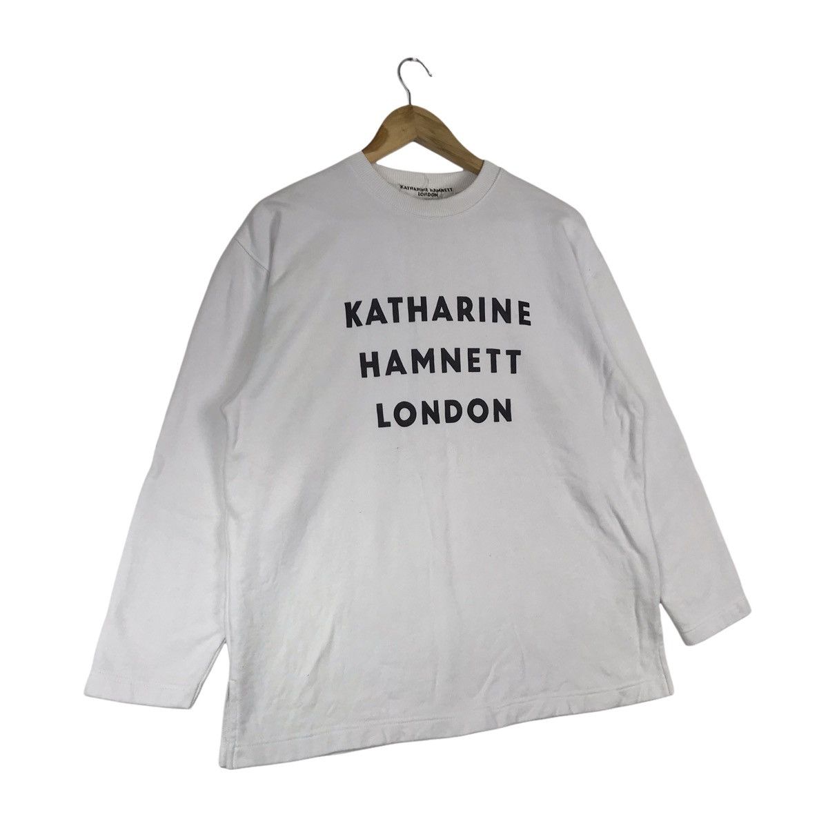 Katharine Hamnett London Katharine Hamnett London Spell Out Long Sleeve Jumper Size US M / EU 48-50 / 2 - 4 Thumbnail
