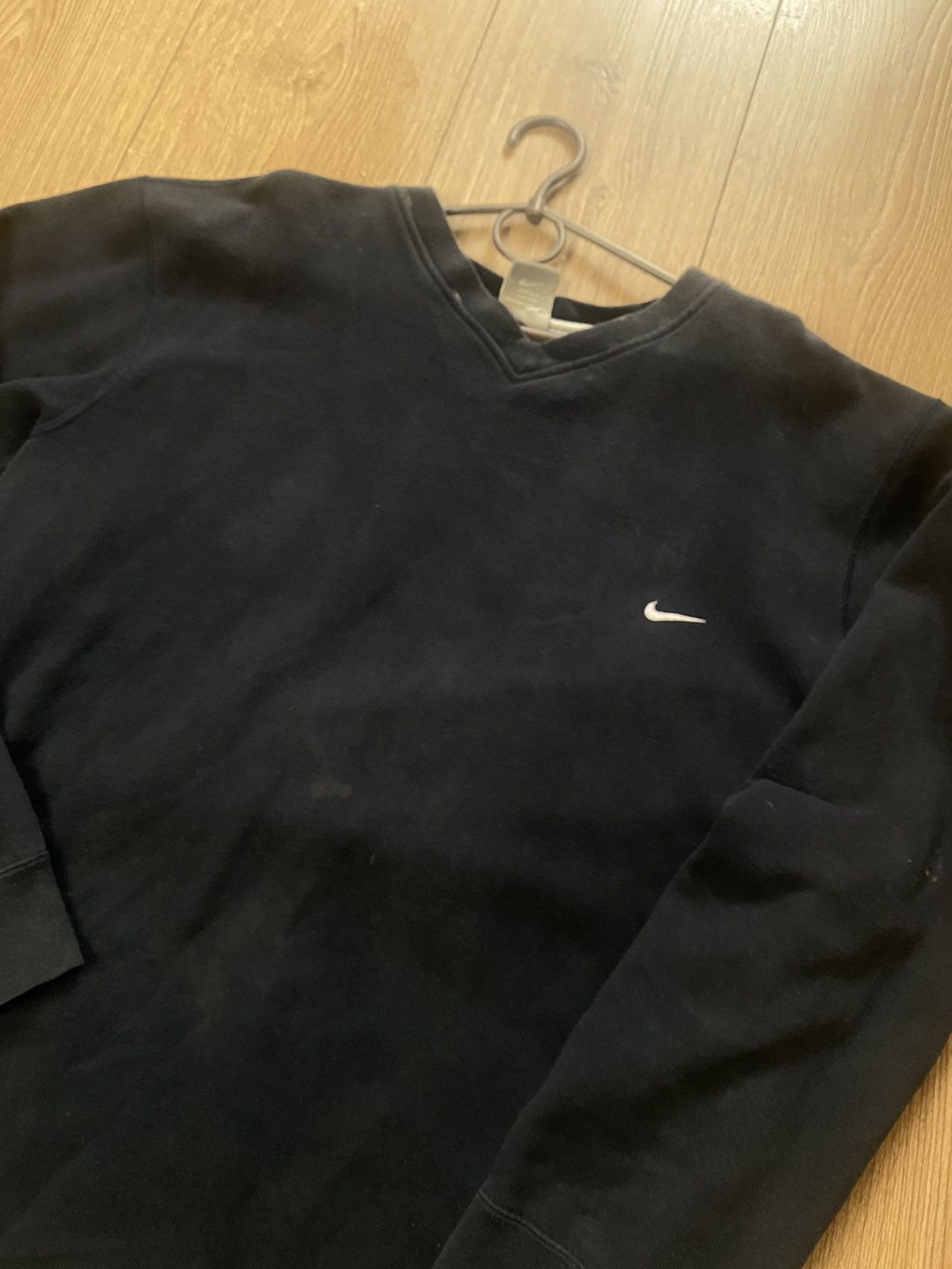 Nike × Vintage Vintage Sweatshirt Nike Small Swoosh Y2K Size US L / EU 52-54 / 3 - 2 Thumbnail