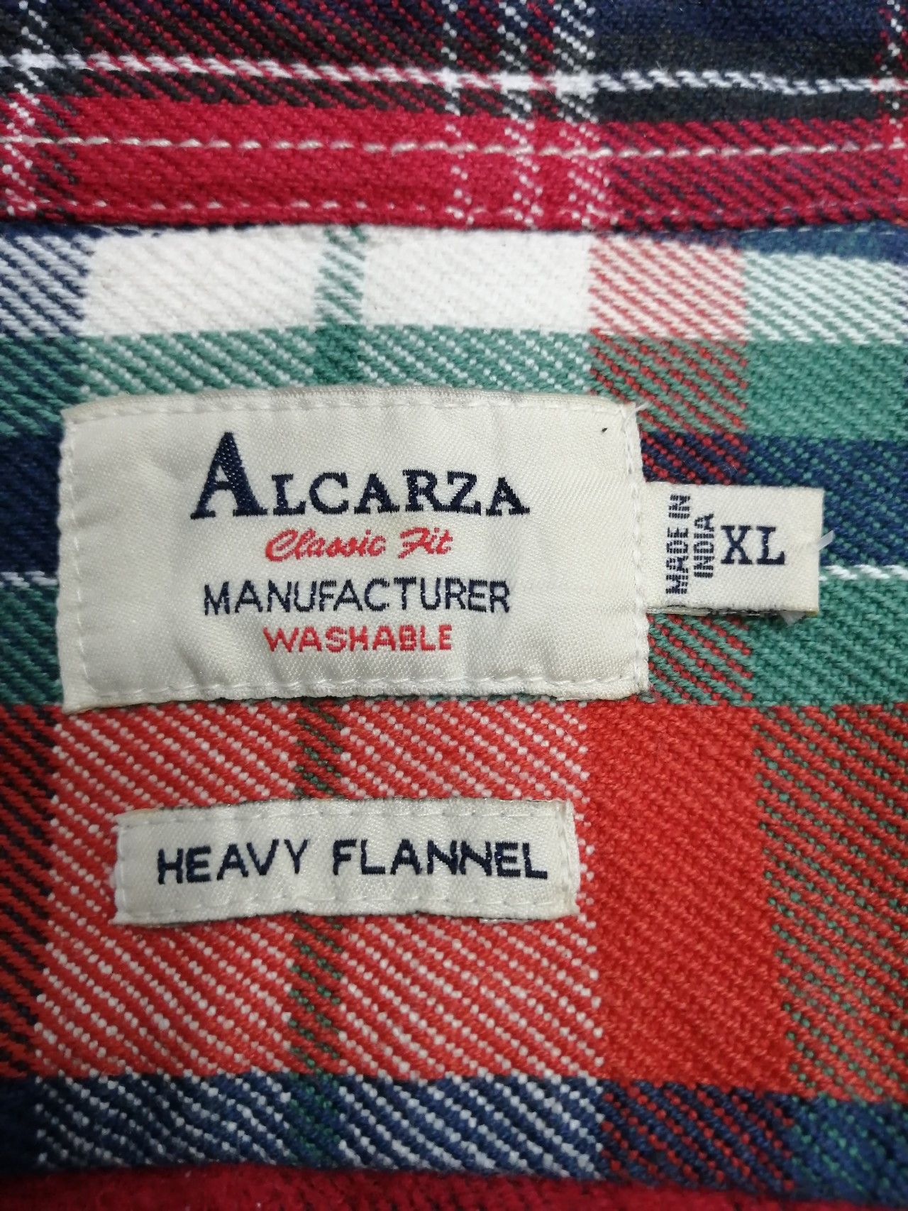 Japanese Brand ALCARZA Hybrid Tartan Checkered Classic Fit Heavy Flannel Size US L / EU 52-54 / 3 - 8 Thumbnail