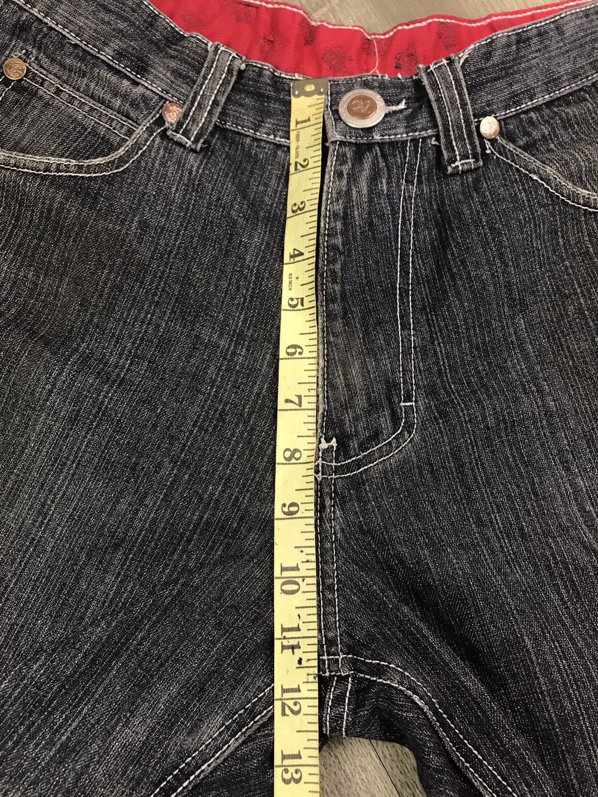 Japanese Brand DISTRESSED NEVARAN JEANS WITH EMBROIDERY DESIGN Size US 32 / EU 48 - 19 Thumbnail