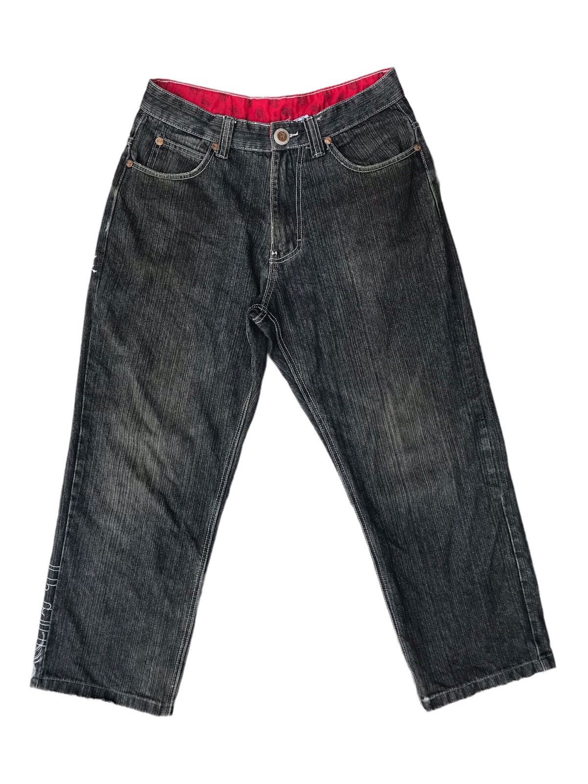 Japanese Brand DISTRESSED NEVARAN JEANS WITH EMBROIDERY DESIGN Size US 32 / EU 48 - 2 Thumbnail