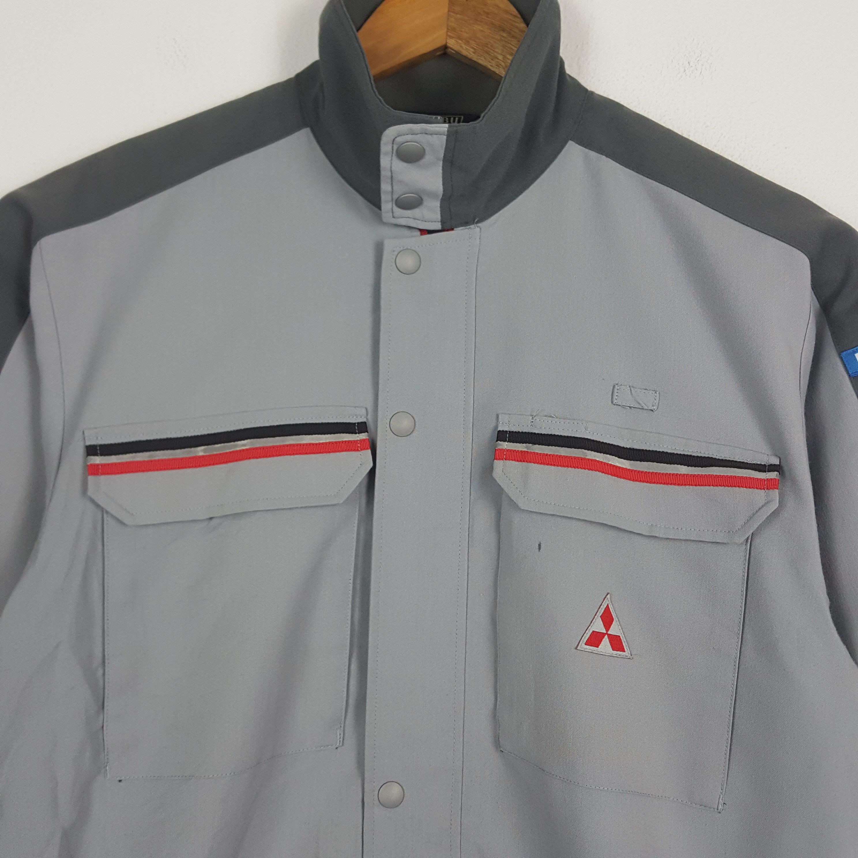 Japanese Brand × Vintage Vintage Mitsubishi Uniform Workwear Streetwear Jacket Size US L / EU 52-54 / 3 - 2 Thumbnail