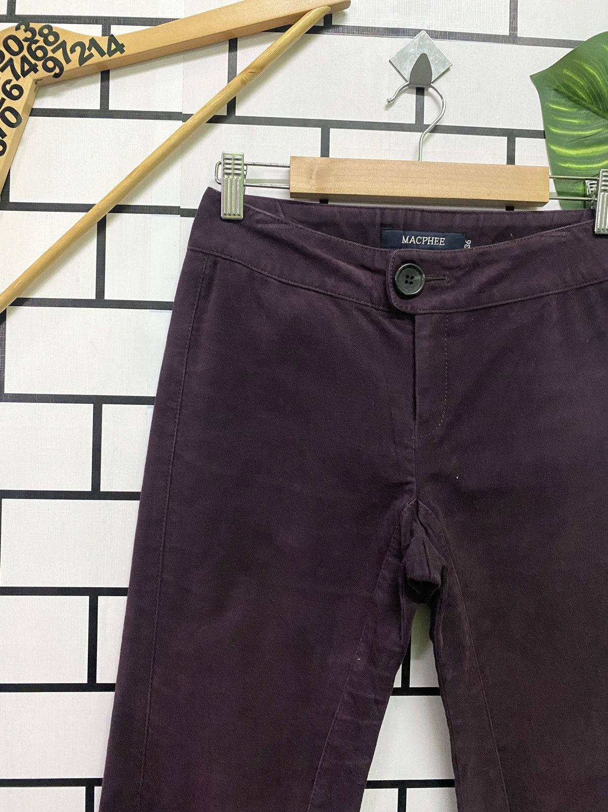 Japanese Brand × Tomorrowland Flare MACPHEE Purple Bootcut No Pocket Pants Size US 26 / EU 42 - 4 Thumbnail