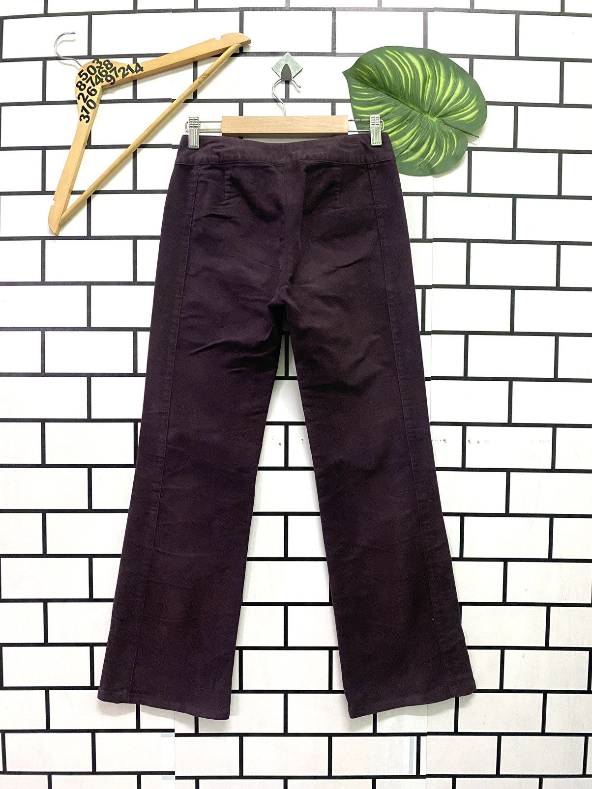 Japanese Brand × Tomorrowland Flare MACPHEE Purple Bootcut No Pocket Pants Size US 26 / EU 42 - 2 Thumbnail