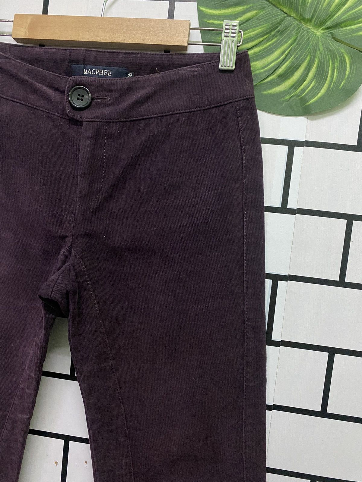 Japanese Brand × Tomorrowland Flare MACPHEE Purple Bootcut No Pocket Pants Size US 26 / EU 42 - 6 Thumbnail
