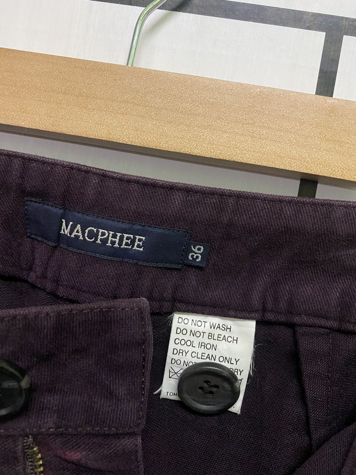Japanese Brand × Tomorrowland Flare MACPHEE Purple Bootcut No Pocket Pants Size US 26 / EU 42 - 15 Thumbnail