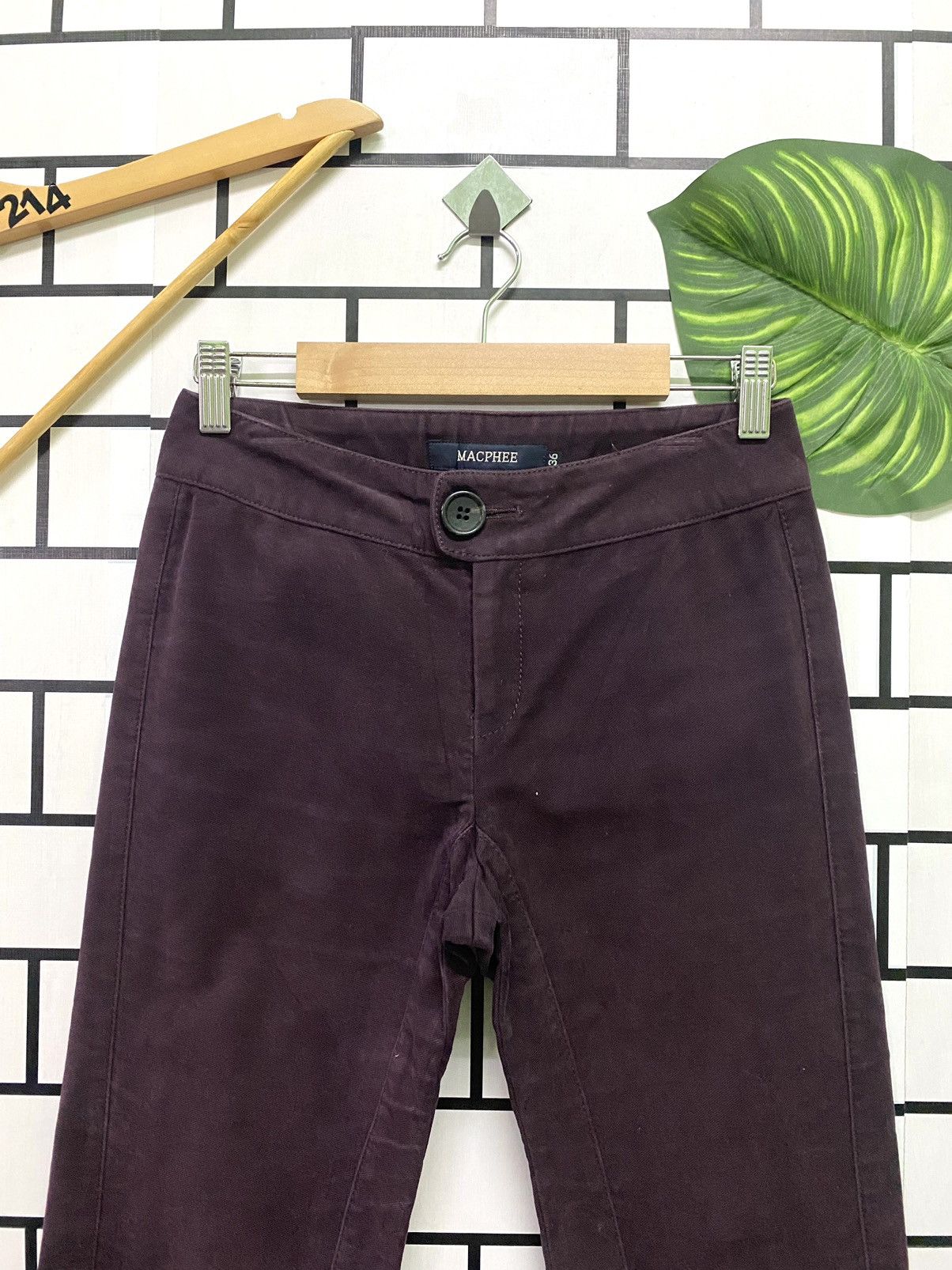 Japanese Brand × Tomorrowland Flare MACPHEE Purple Bootcut No Pocket Pants Size US 26 / EU 42 - 3 Thumbnail