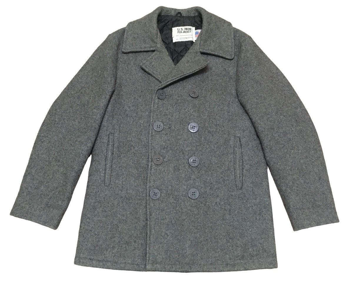 Schott Rare Design Vintage Brand Schott Wool Trench Coat 1980s Size US M / EU 48-50 / 2 - 1 Thumbnail