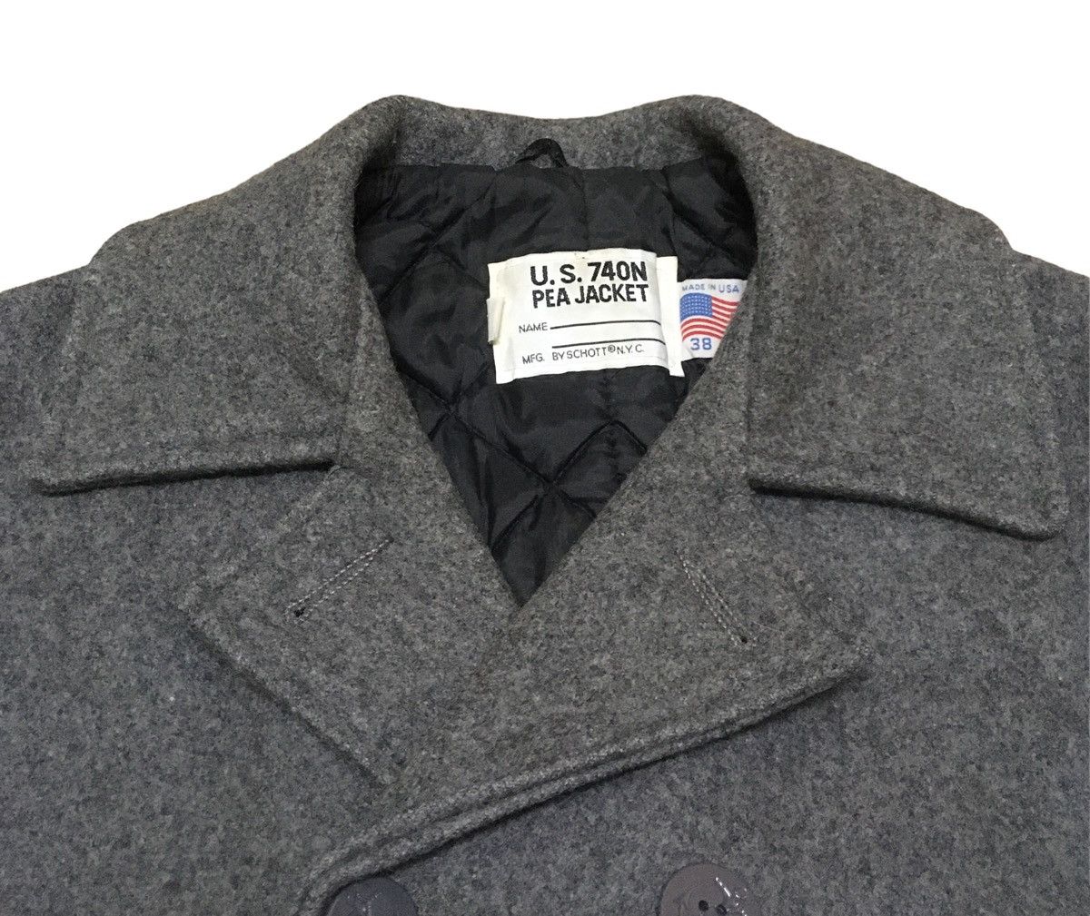 Schott Rare Design Vintage Brand Schott Wool Trench Coat 1980s Size US M / EU 48-50 / 2 - 5 Thumbnail