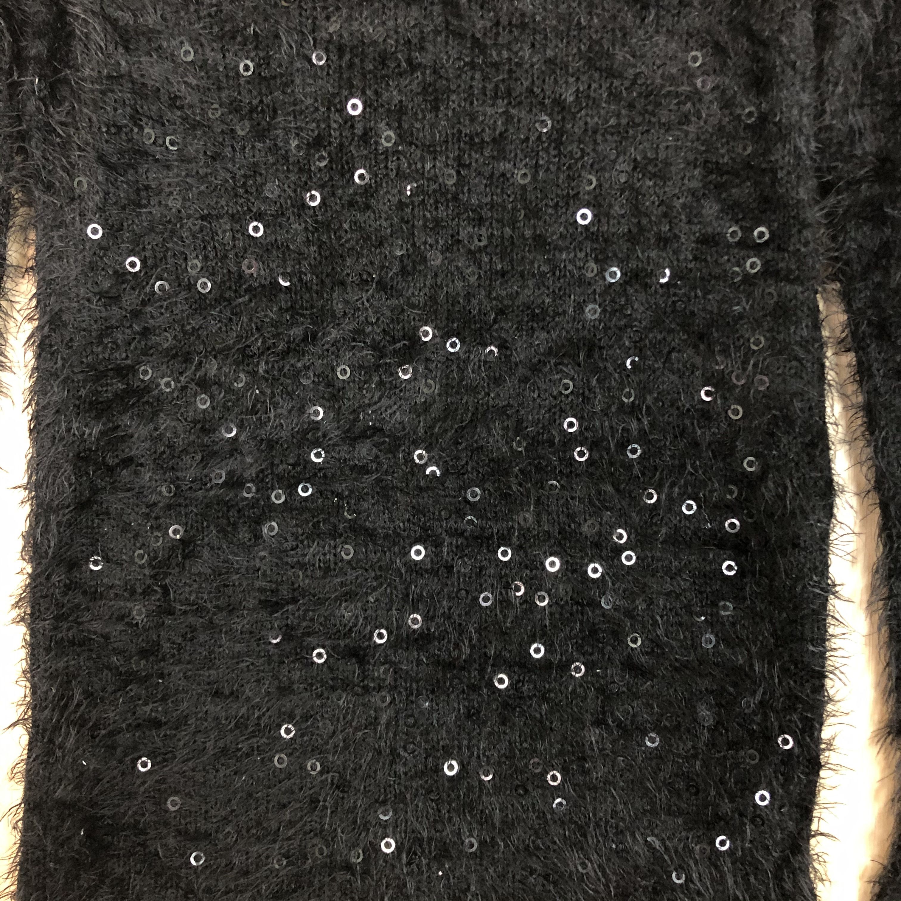 Homespun Knitwear × Japanese Brand DLL japan Black Mohair fur Shag Shaggy Knitwear #c050 Size M / US 6-8 / IT 42-44 - 8 Thumbnail