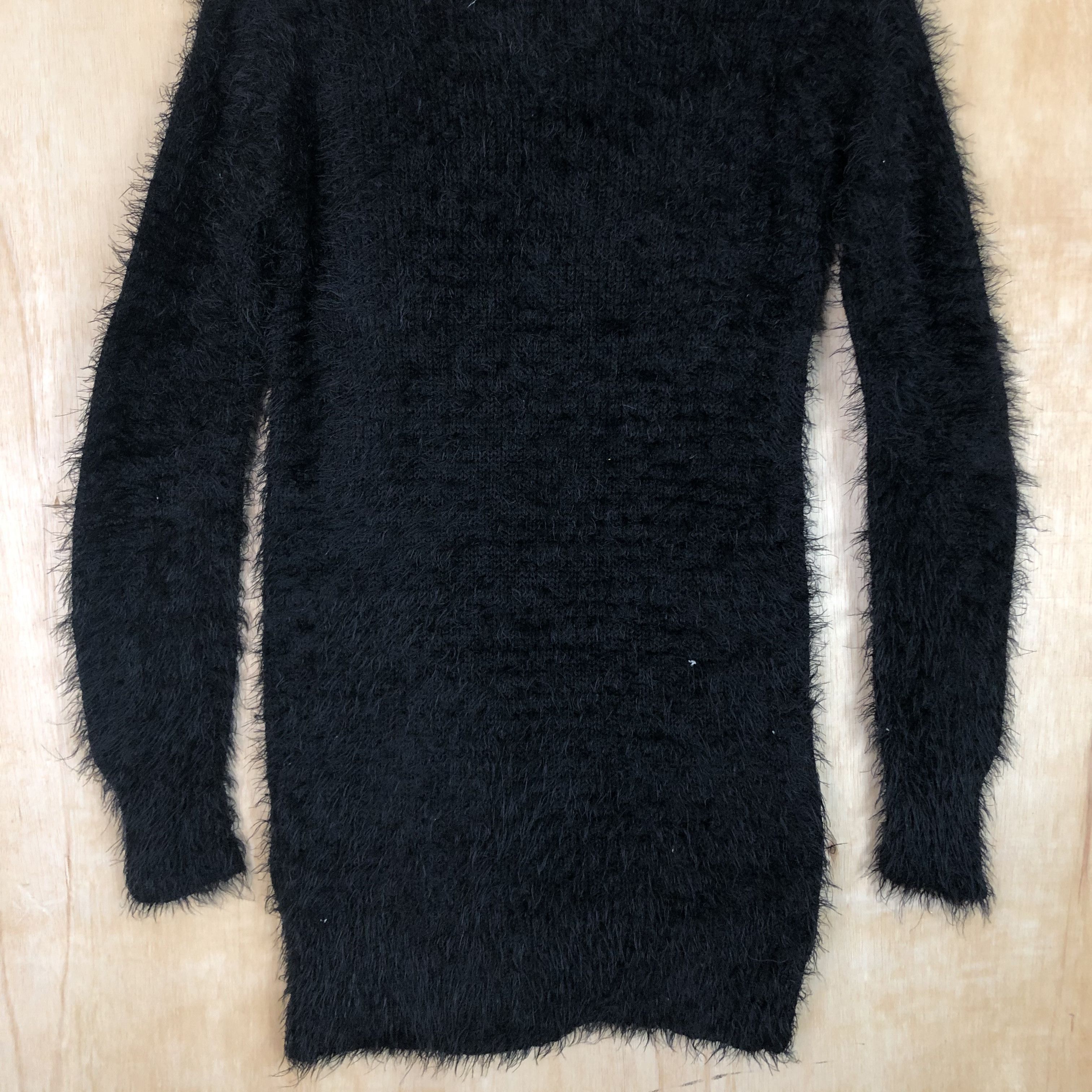 Homespun Knitwear × Japanese Brand DLL japan Black Mohair fur Shag Shaggy Knitwear #c050 Size M / US 6-8 / IT 42-44 - 12 Thumbnail
