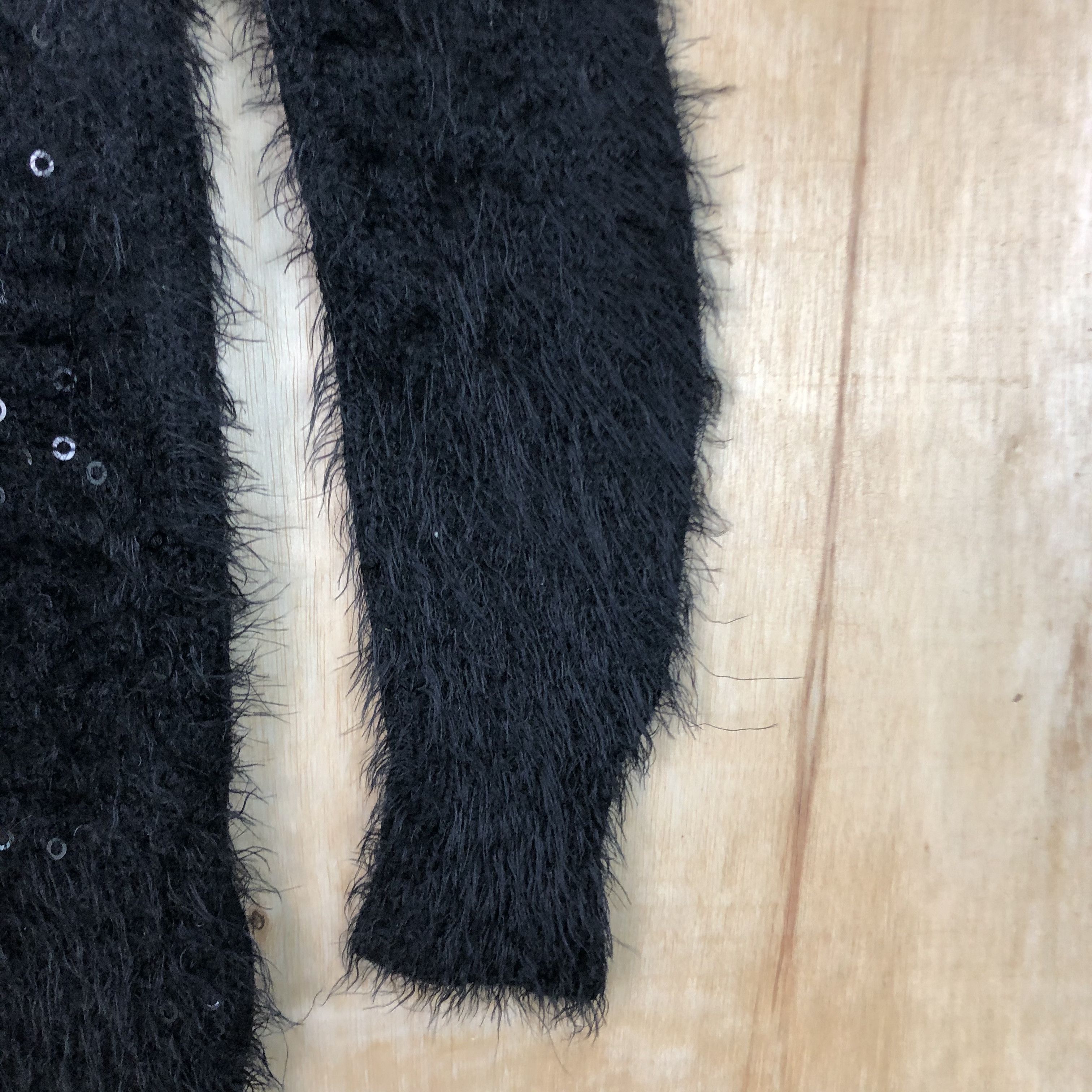 Homespun Knitwear × Japanese Brand DLL japan Black Mohair fur Shag Shaggy Knitwear #c050 Size M / US 6-8 / IT 42-44 - 4 Thumbnail
