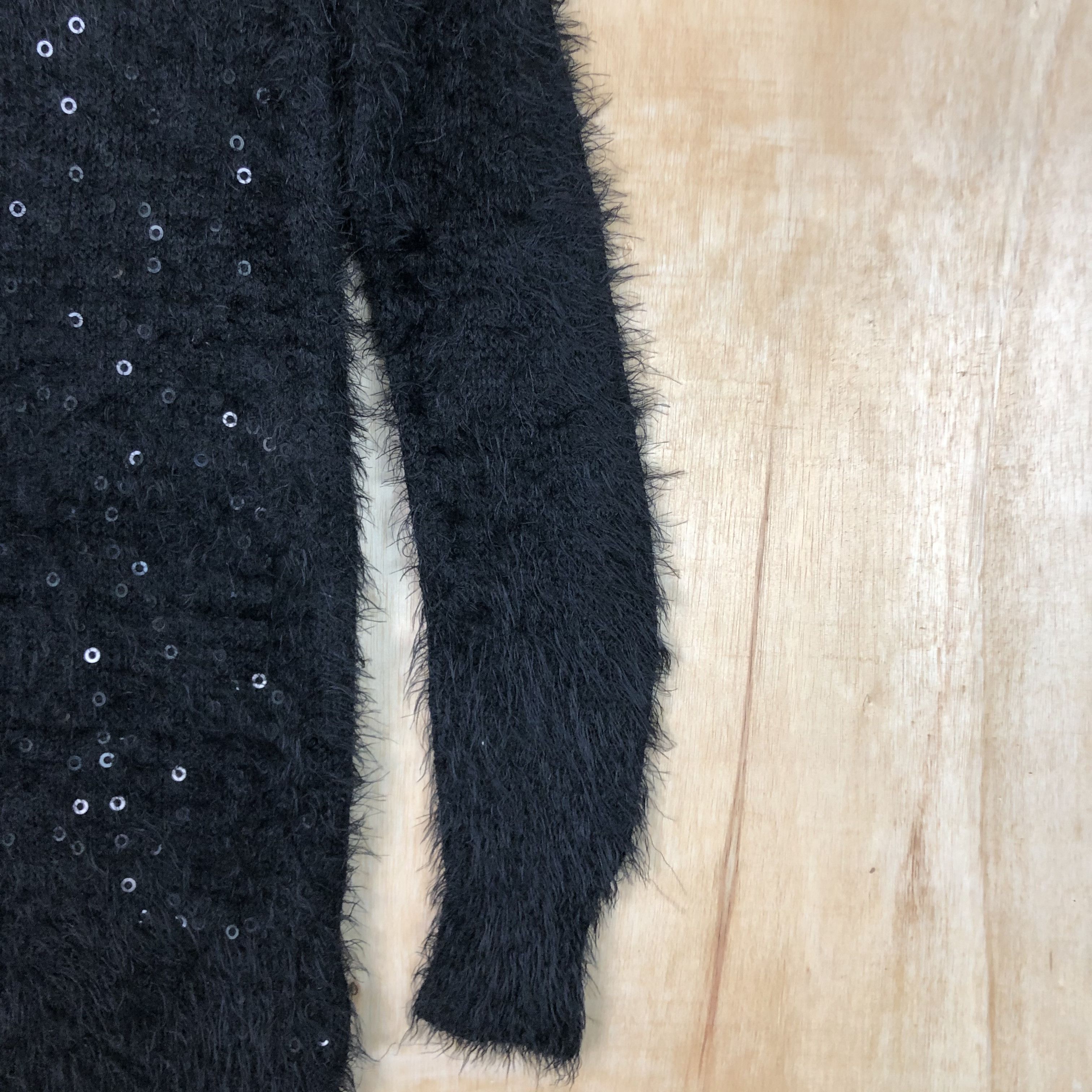 Homespun Knitwear × Japanese Brand DLL japan Black Mohair fur Shag Shaggy Knitwear #c050 Size M / US 6-8 / IT 42-44 - 5 Thumbnail