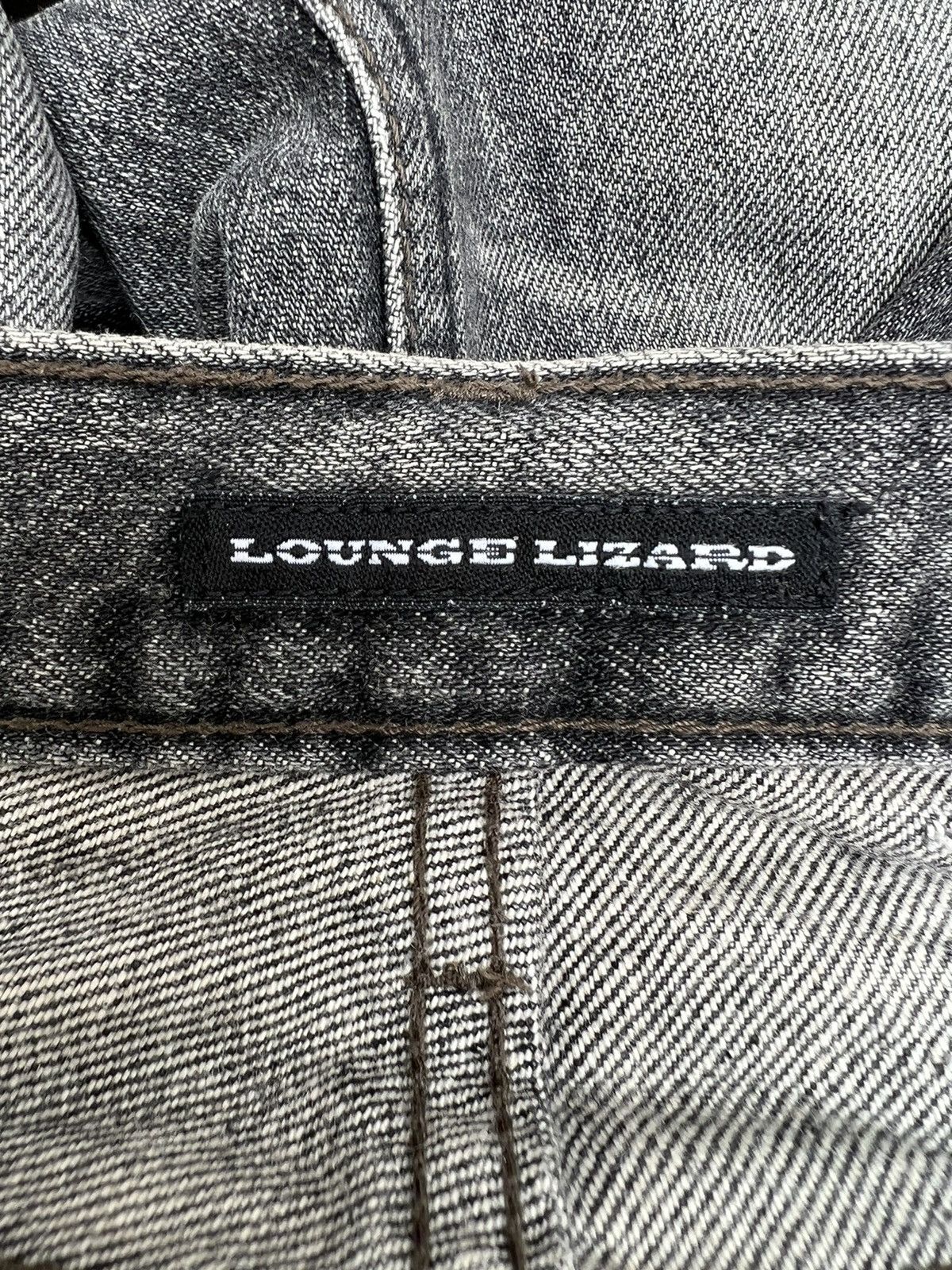 Lounge Lizard Vintage Lounge Lizard Distress Fade Black Denim Skinny Jeans Size US 29 - 21 Thumbnail