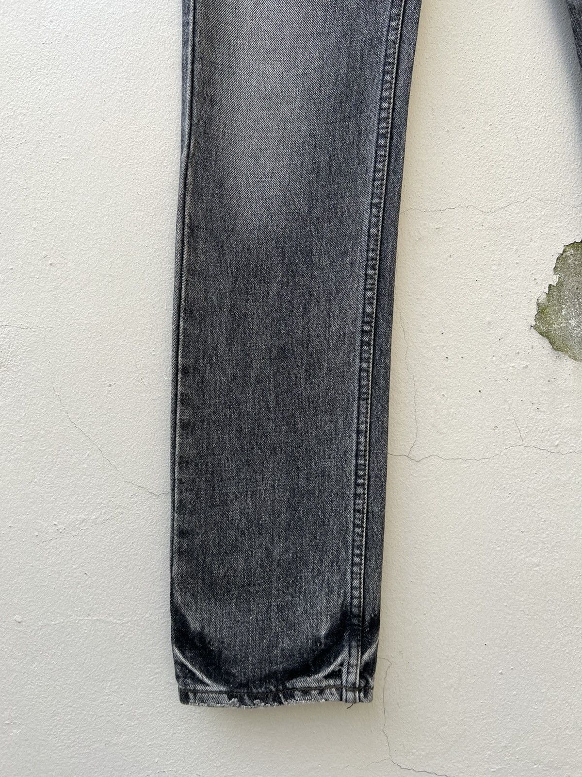 Lounge Lizard Vintage Lounge Lizard Distress Fade Black Denim Skinny Jeans Size US 29 - 10 Thumbnail