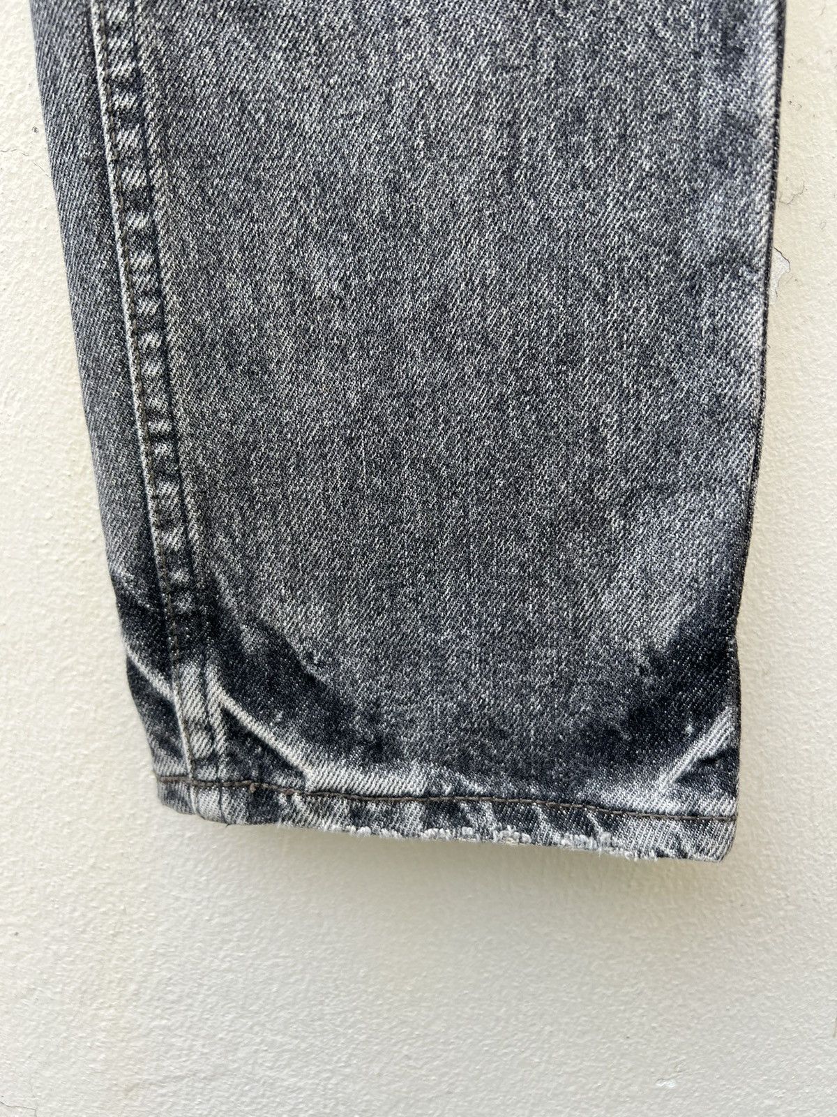 Lounge Lizard Vintage Lounge Lizard Distress Fade Black Denim Skinny Jeans Size US 29 - 13 Thumbnail