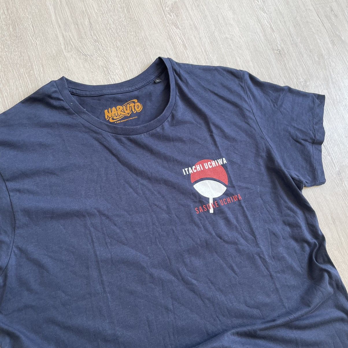 Anime 2002 Itachi Uchiwa Sasuke Uchiwa Naruto Vintage T shirt Size US L / EU 52-54 / 3 - 3 Thumbnail