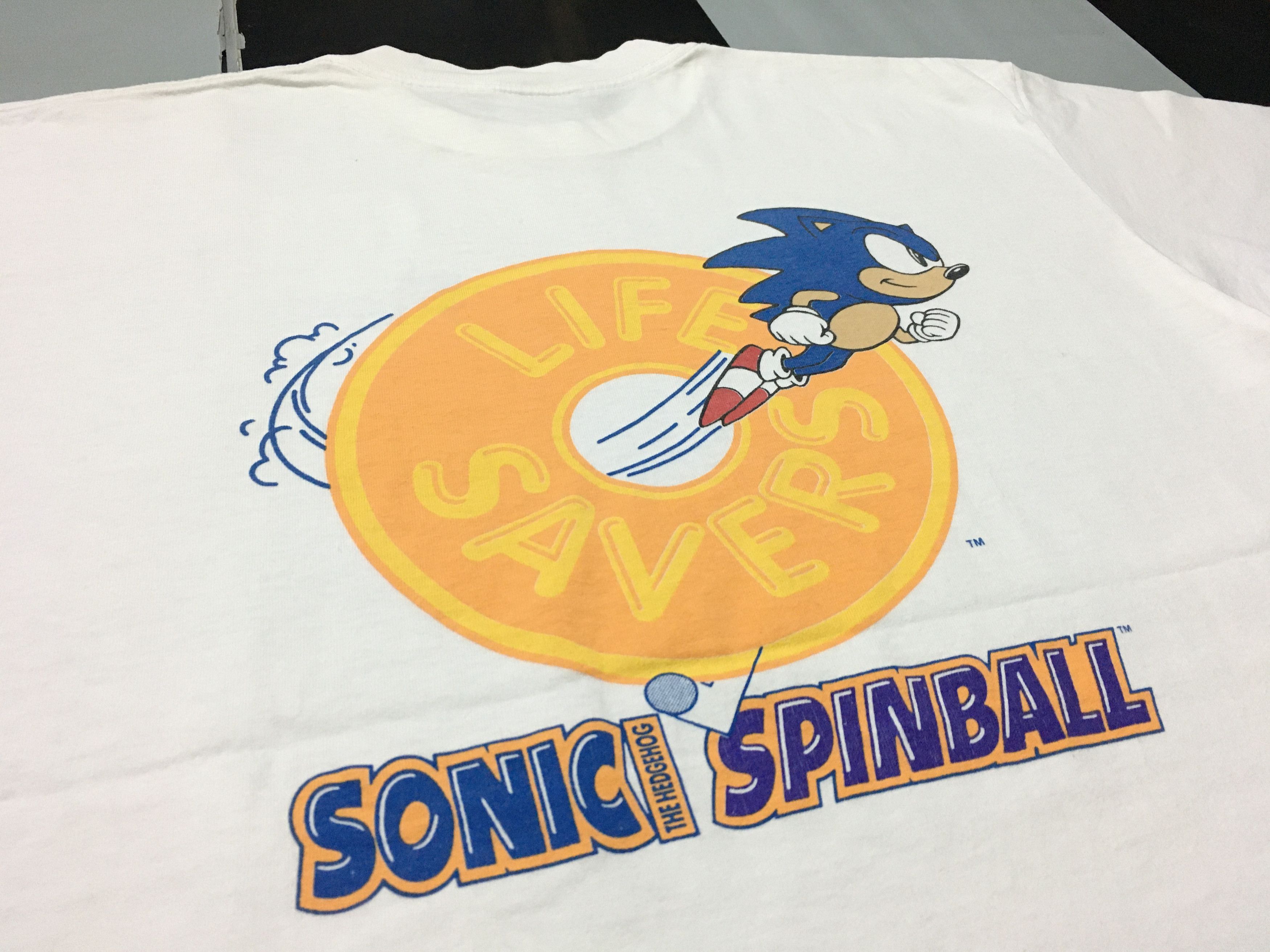 Vintage Vintage Sonic The Hedgehog Shirt 90s Single Stitch Size US XL / EU 56 / 4 - 1 Thumbnail