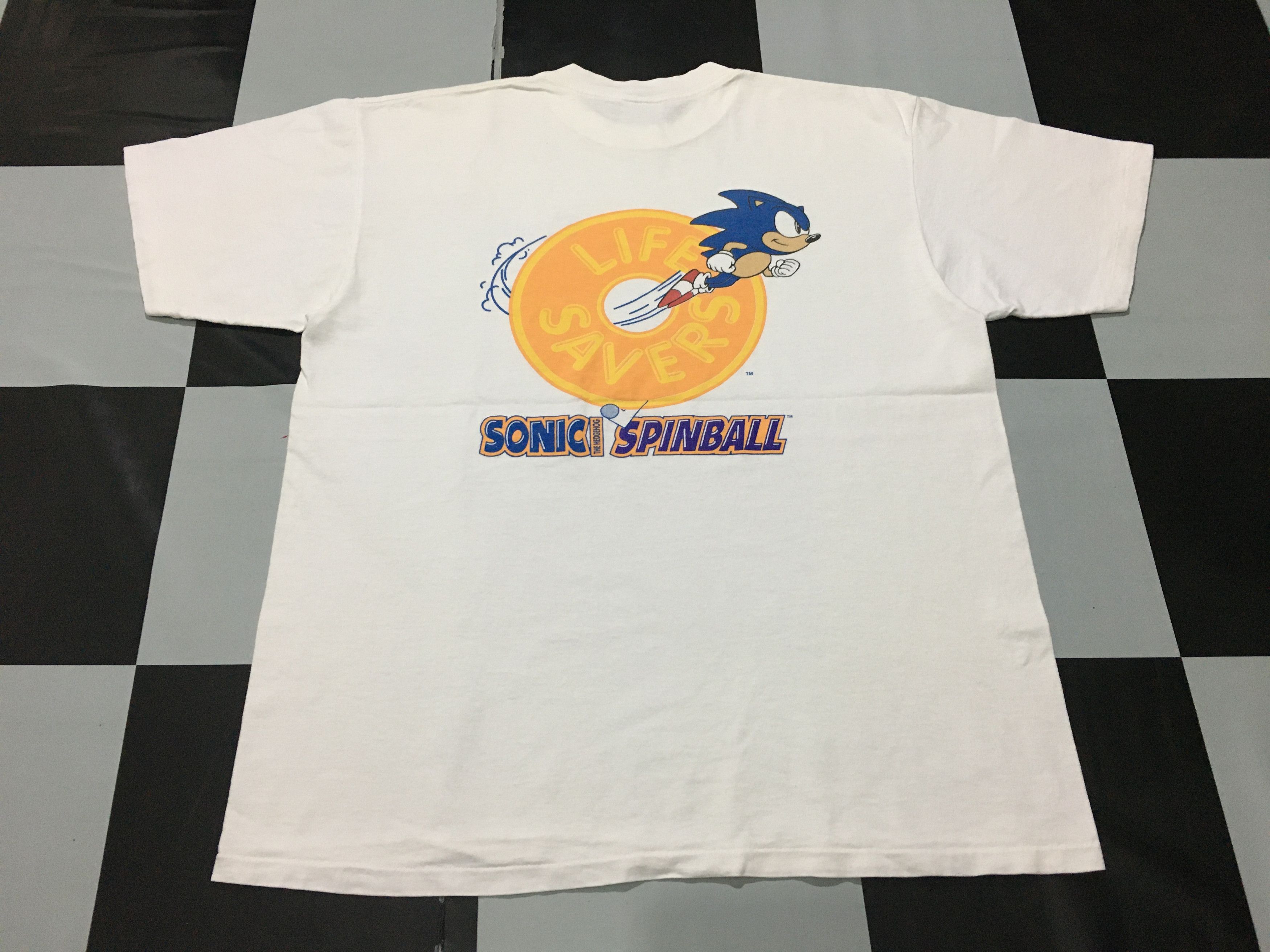 Vintage Vintage Sonic The Hedgehog Shirt 90s Single Stitch Size US XL / EU 56 / 4 - 2 Thumbnail