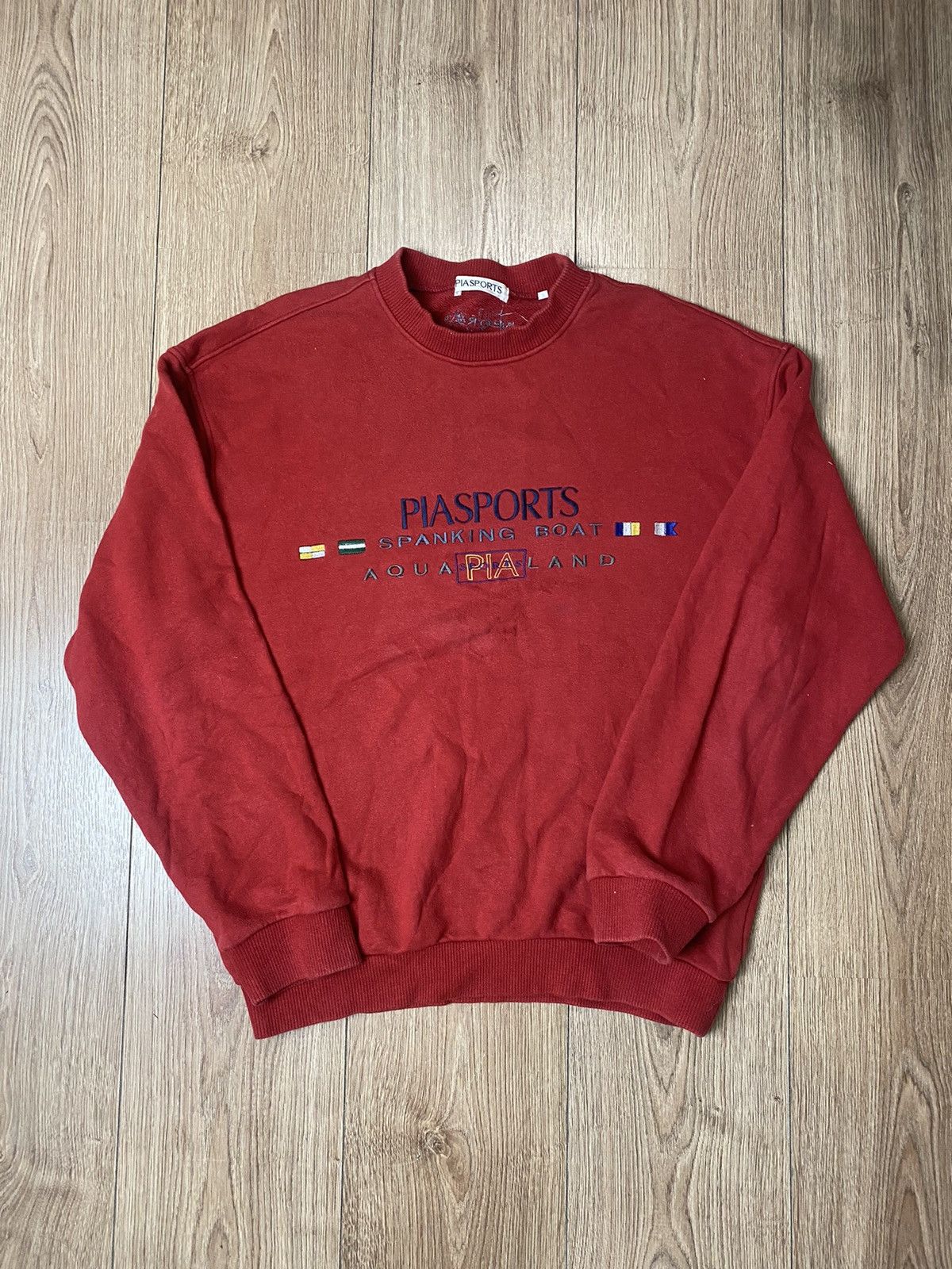 Other × Vintage Vintage Sweatshirt Pia Sports Spanking Boat Made In Japan Size US M / EU 48-50 / 2 - 1 Thumbnail