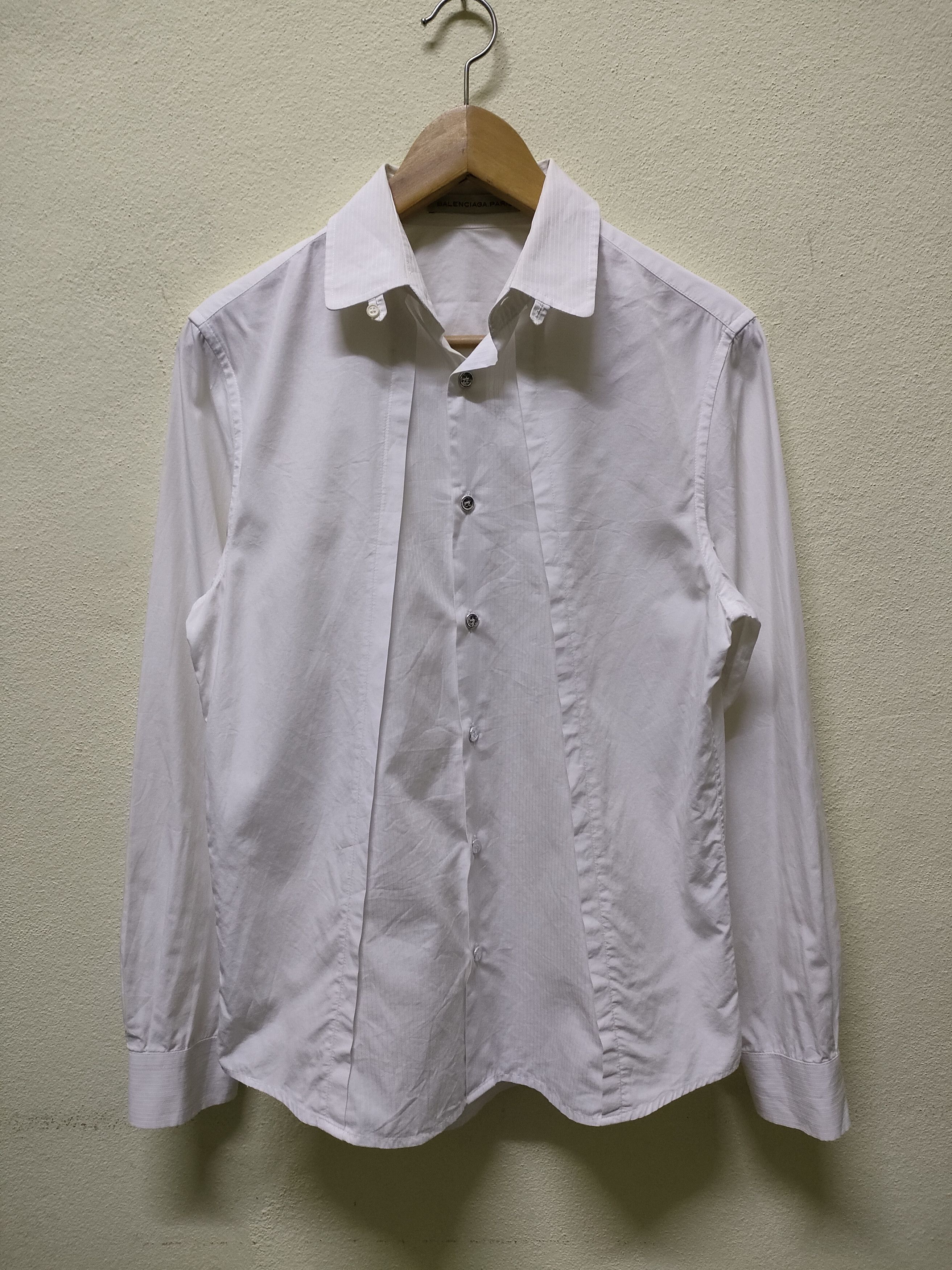 Balenciaga Balenciaga Paris Button Ups Size US S / EU 44-46 / 1 - 1 Thumbnail